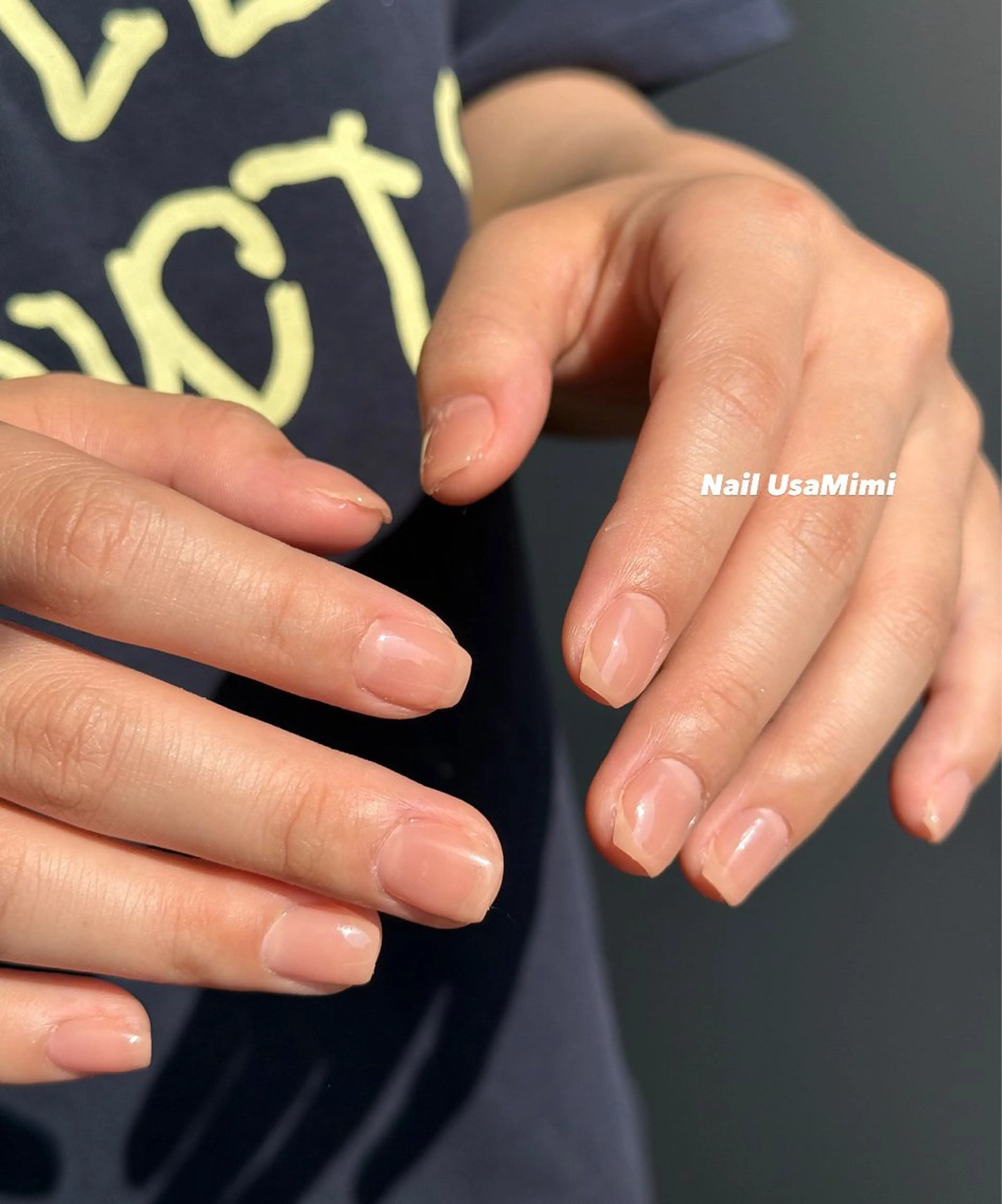 ネイル ワンカラーネイル ハンドネイル 本町ネイルNail UsaMimiのネイルデザイン