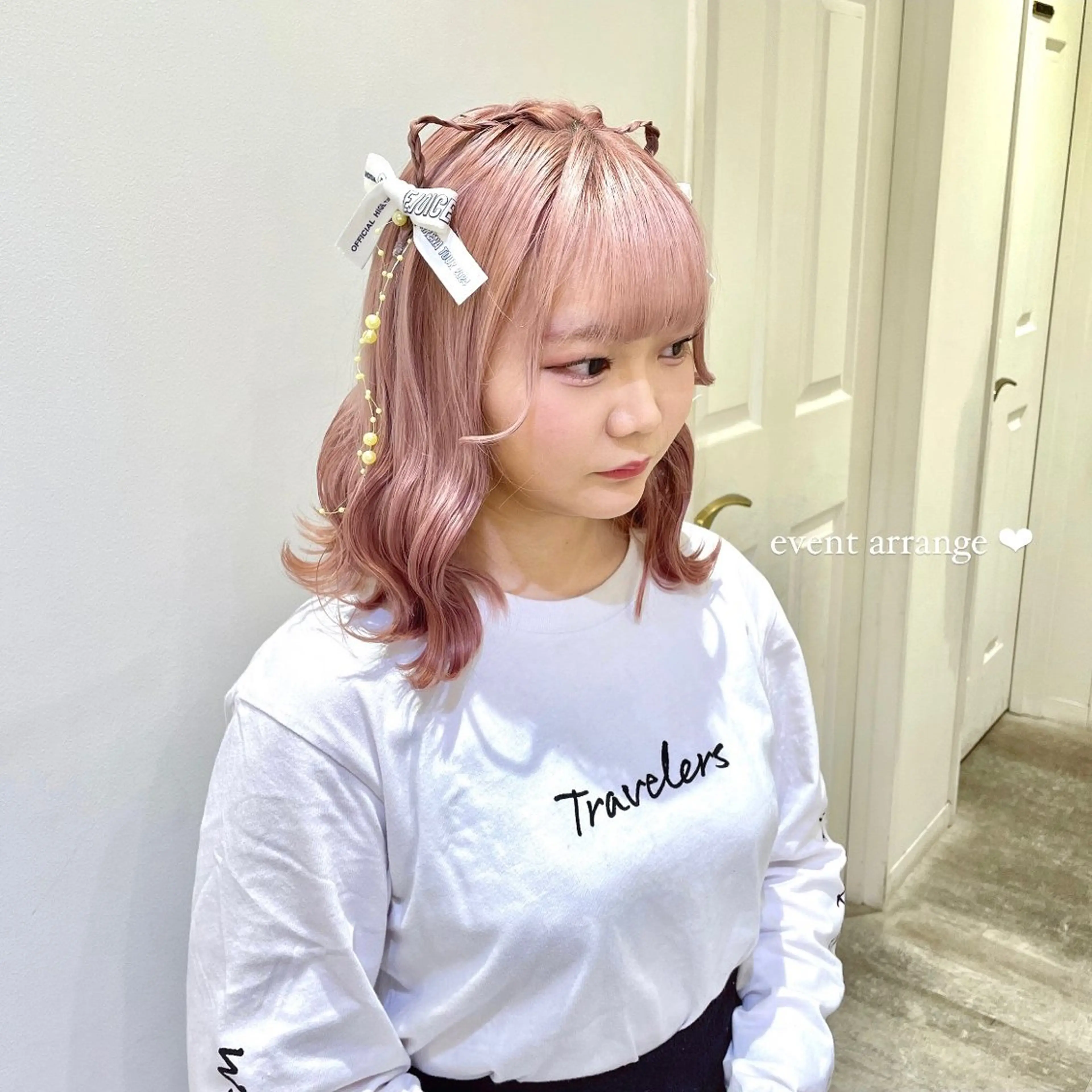 ヘアアレンジ ハイトーンカラー/ 長さだし🐇きょうかのヘアスタイル