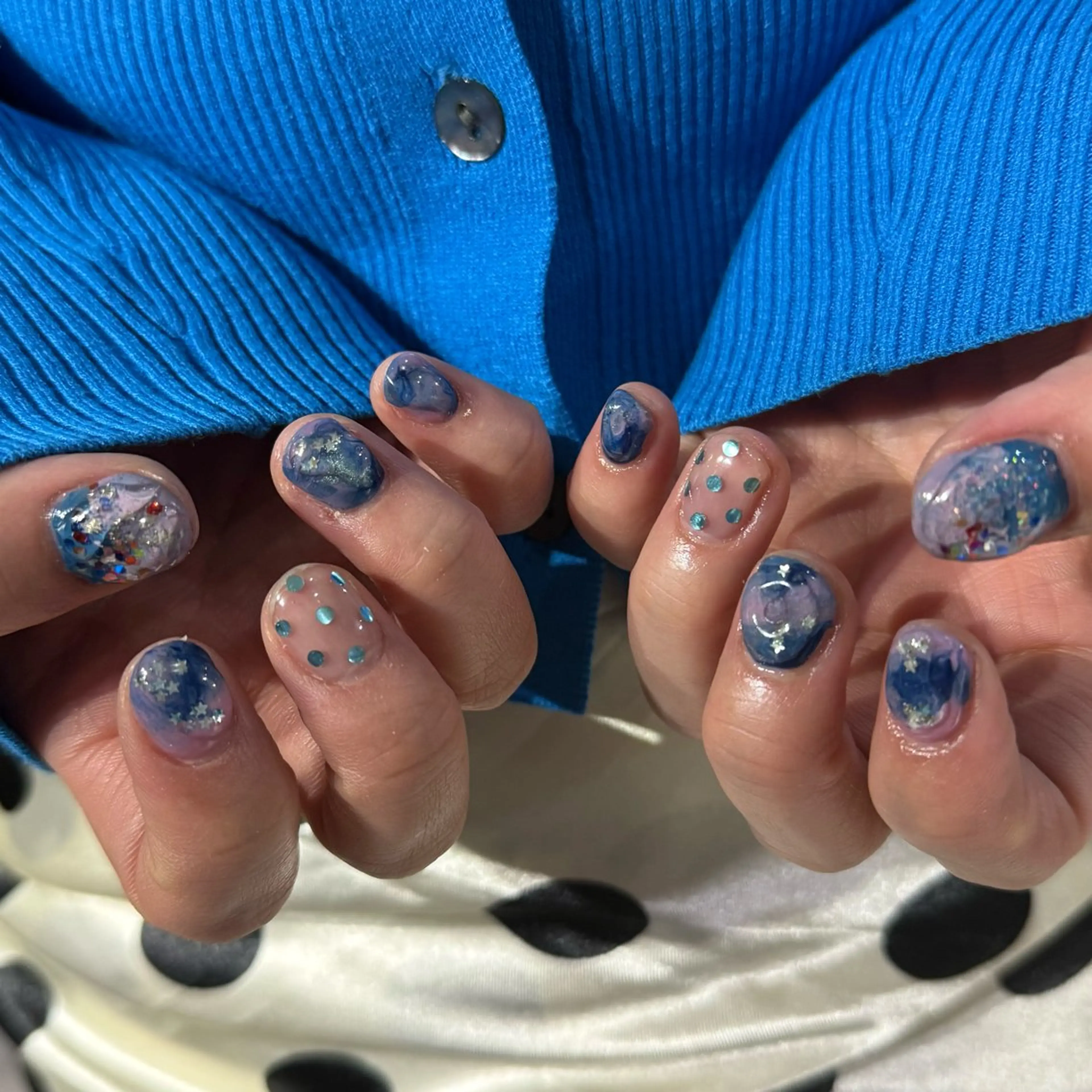 ネイル ハンドネイル フットネイル 𝙃𝙖𝙧𝙪⋆ ˚꩜｡個性派のネイルデザイン