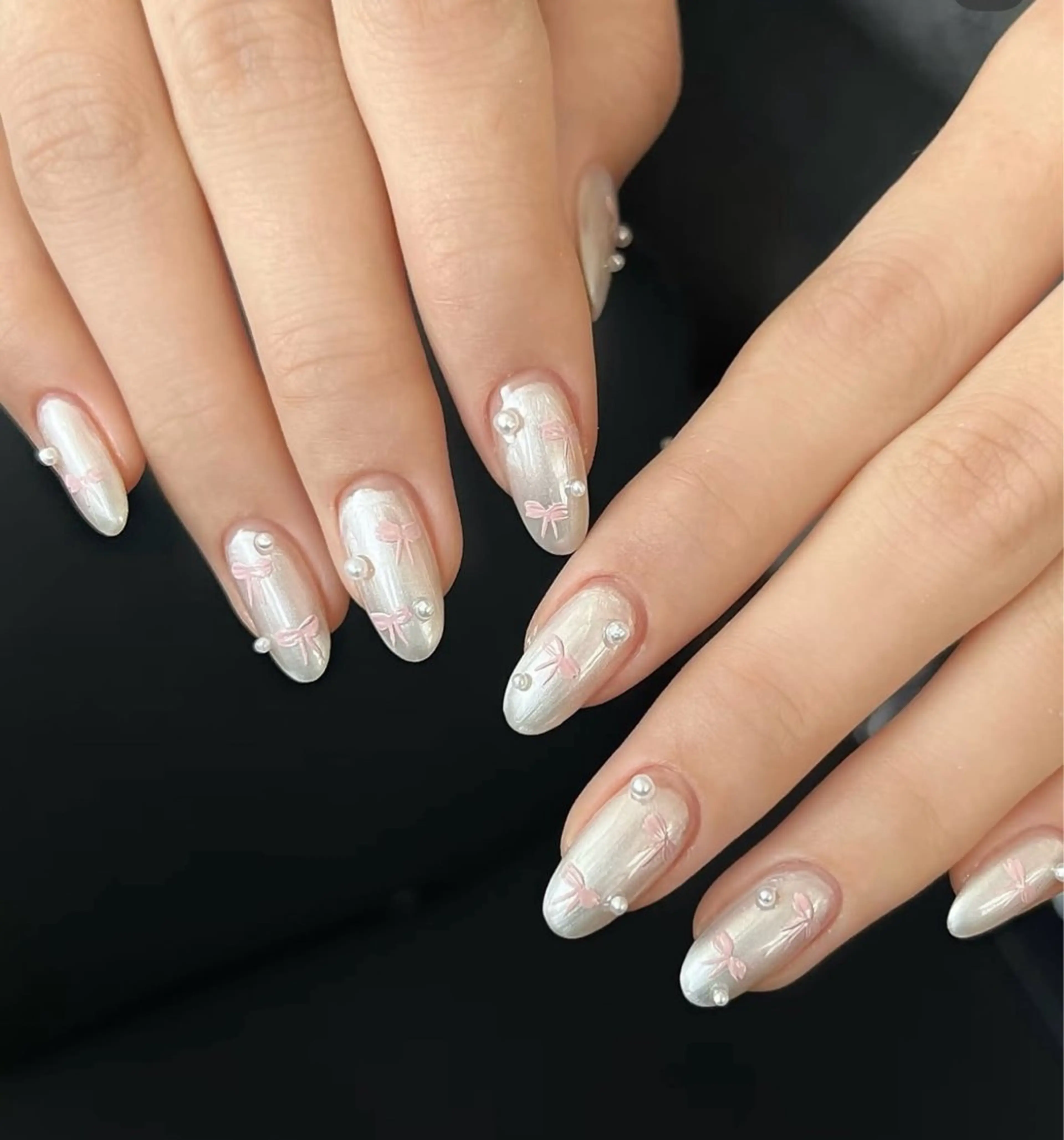 ネイル アートネイル オーロラネイル ブルー チークネイル フットネイル ハンドネイル NAILS168 新大久保店のネイルデザイン