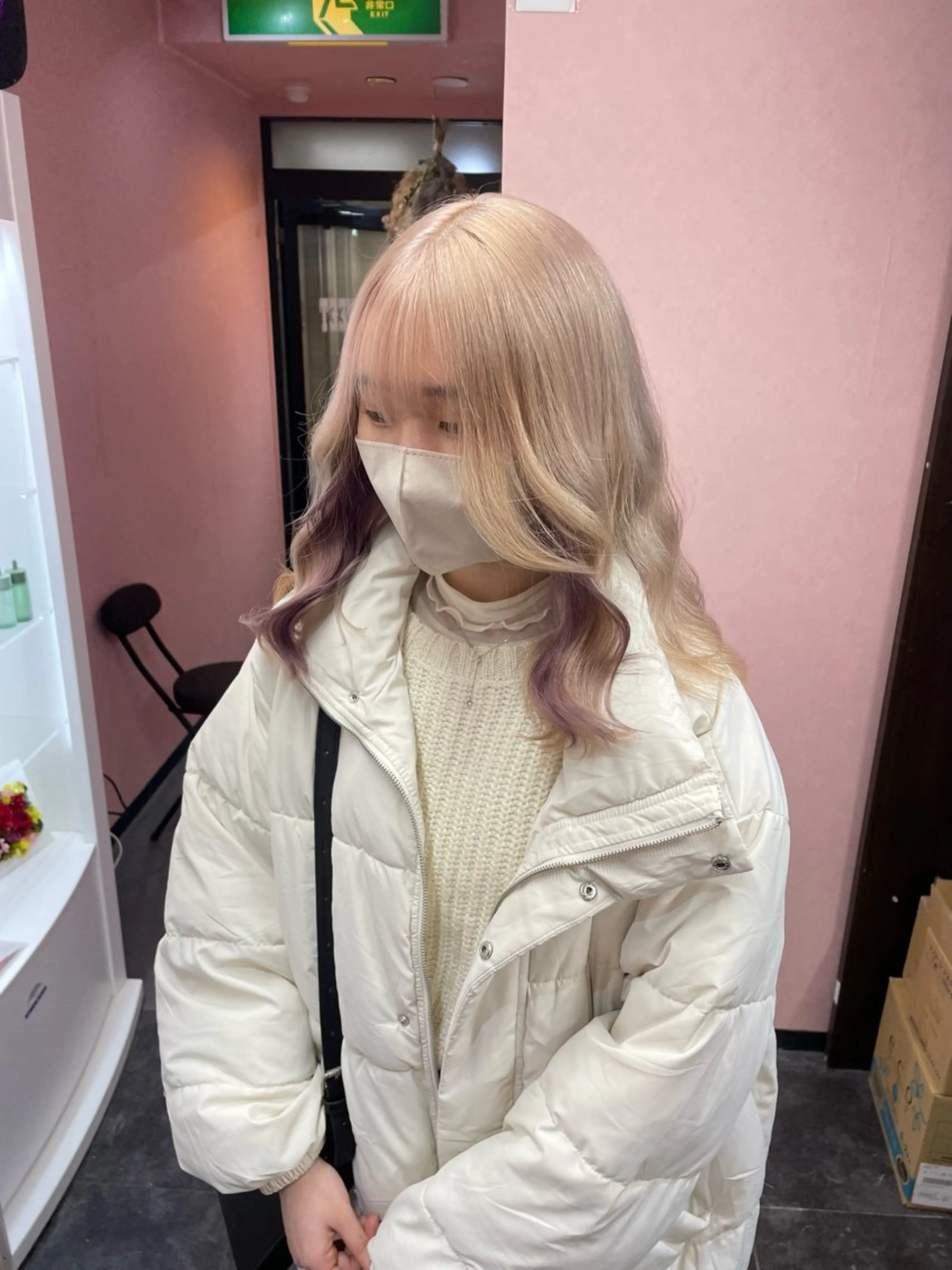 《ポイントカラー》💖インナーorフェイスフレーミングorイヤリングブリーチカラー💖の写真