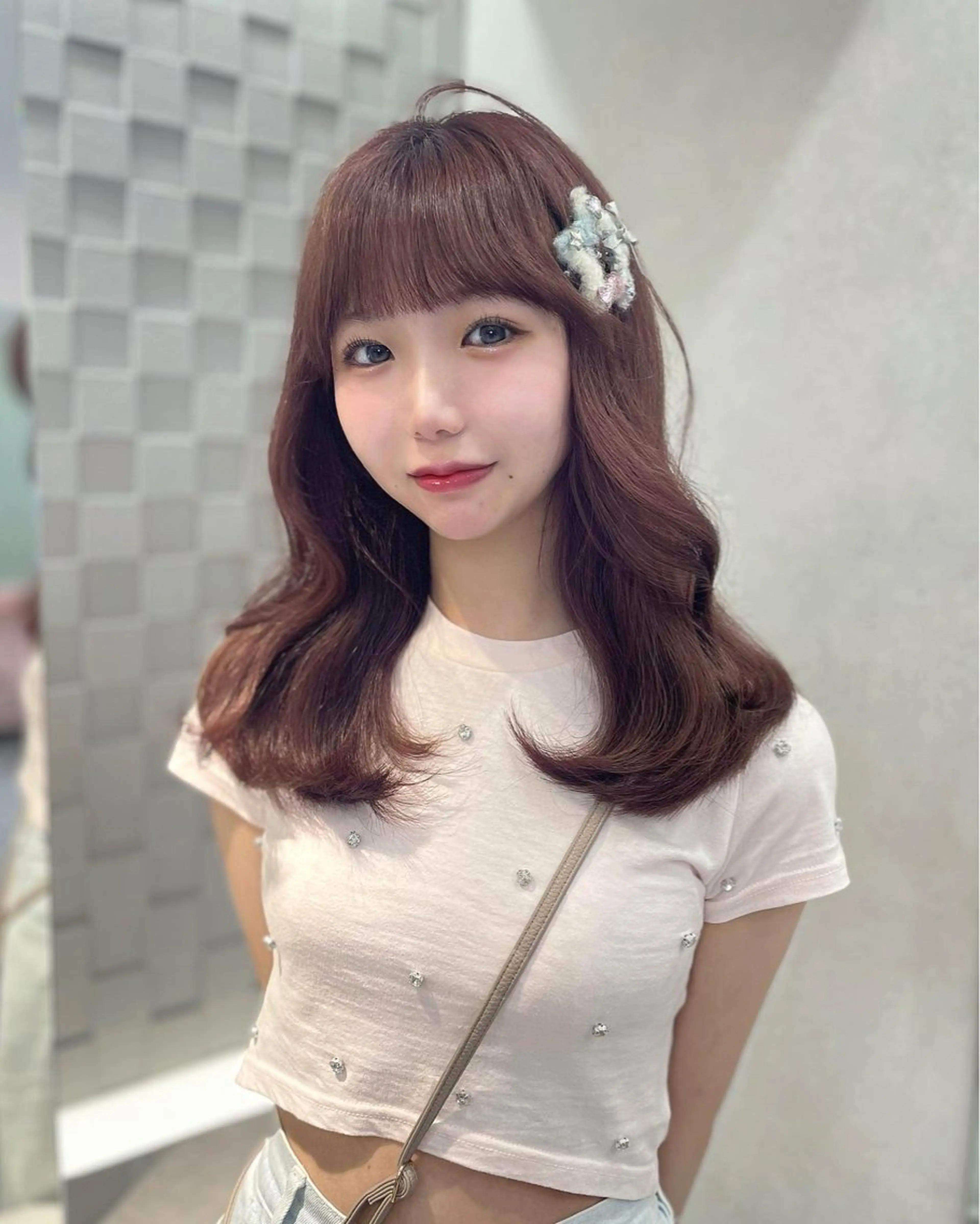 カラー ヘアアレンジ 𝑿𝑬𝑵𝑨 𝐿𝑈𝑁𝐴のヘアスタイル