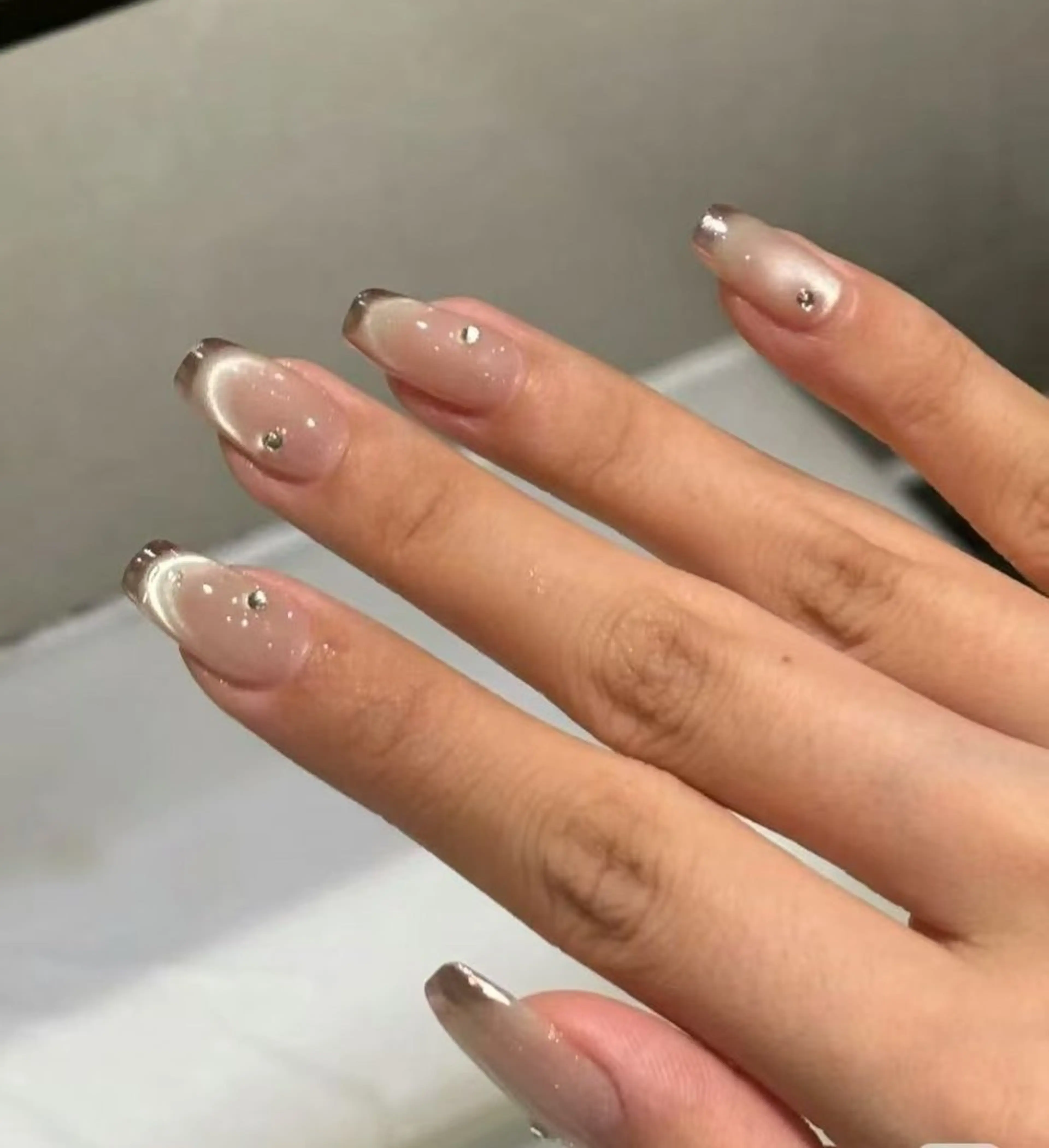 ネイル オーロラネイル フラワーネイル フットネイル フレンチネイル ジェルネイル ハンドネイル BabyYouMi ねねのネイルデザイン