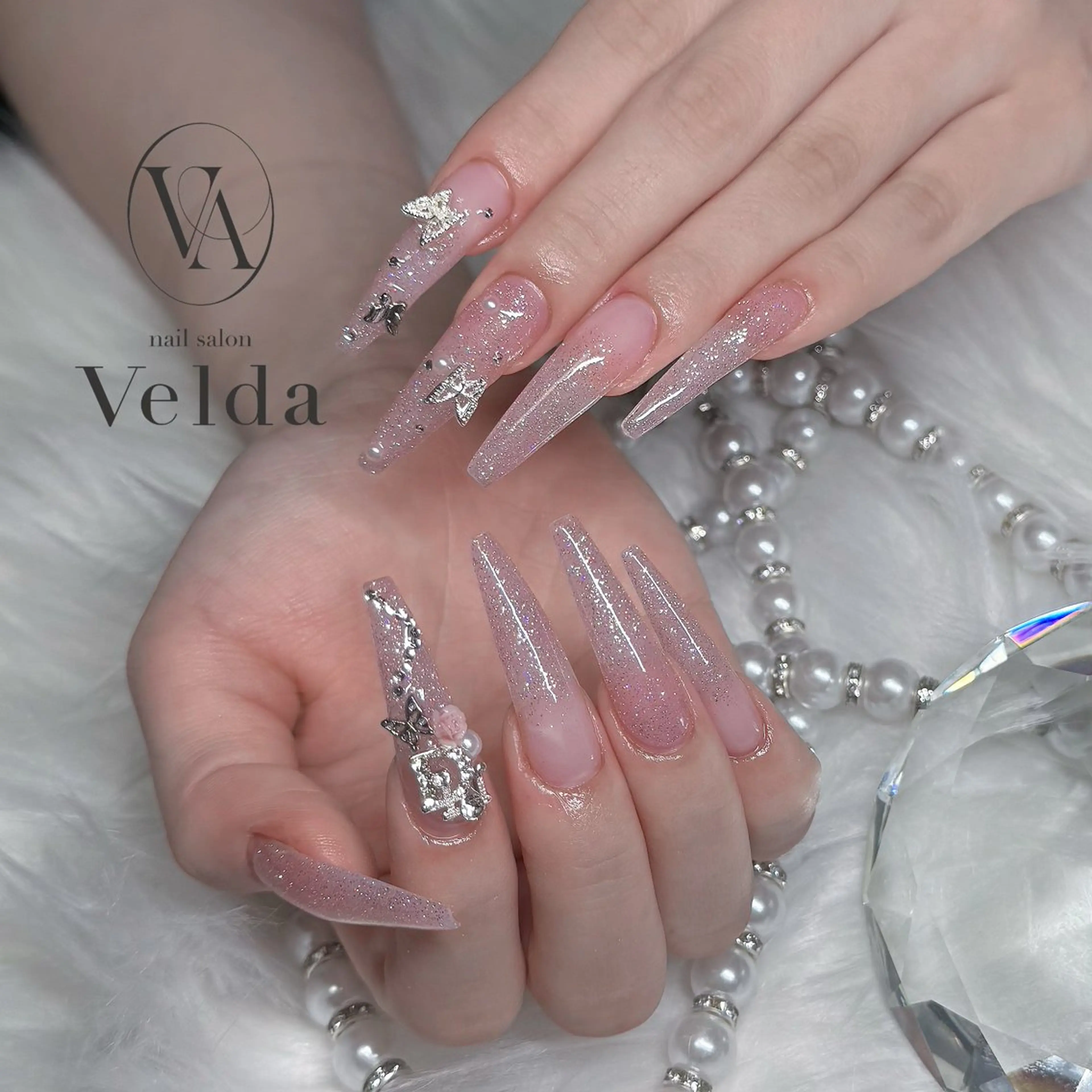 ネイル フラッシュネイル グラデーション ハンドネイル 💎スカルプ💎 Velda(ベルダ)のネイルデザイン