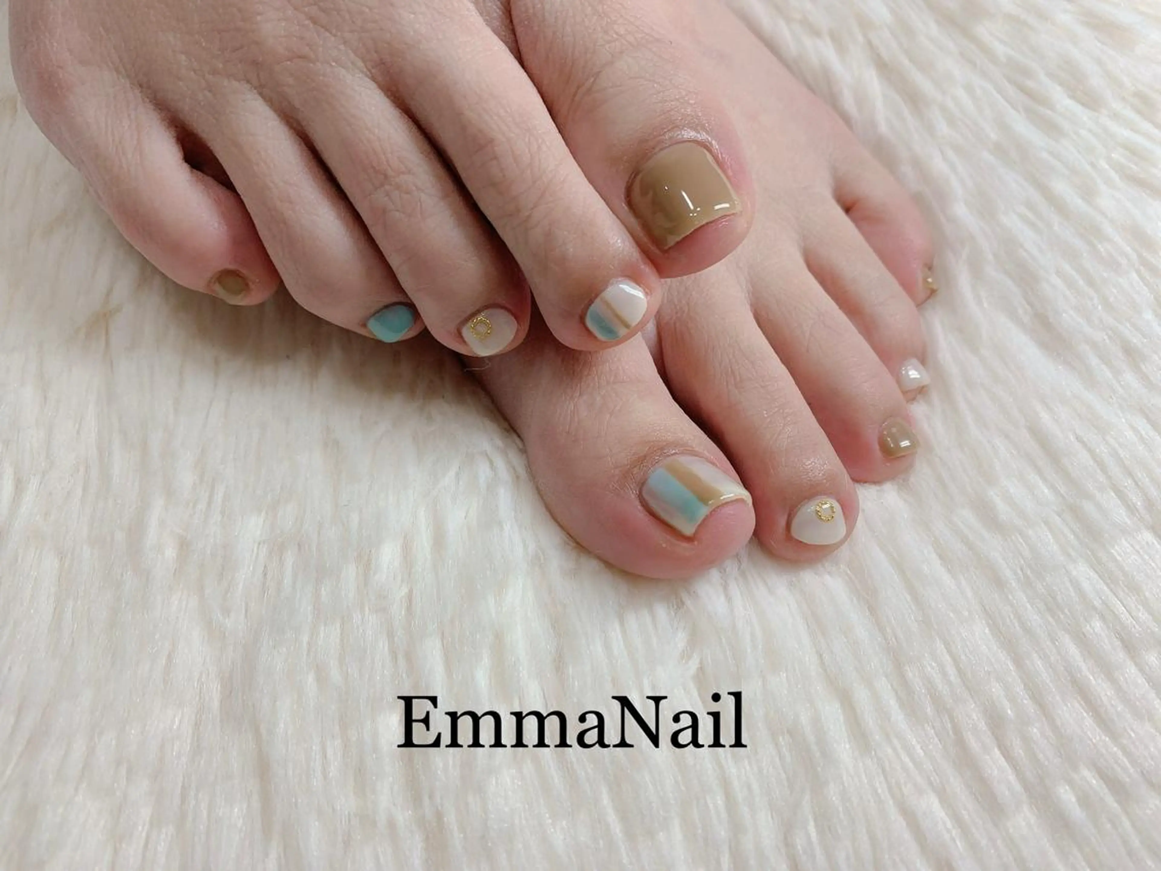 ネイル フットネイル フットネイル salon EM&A emiのネイルデザイン