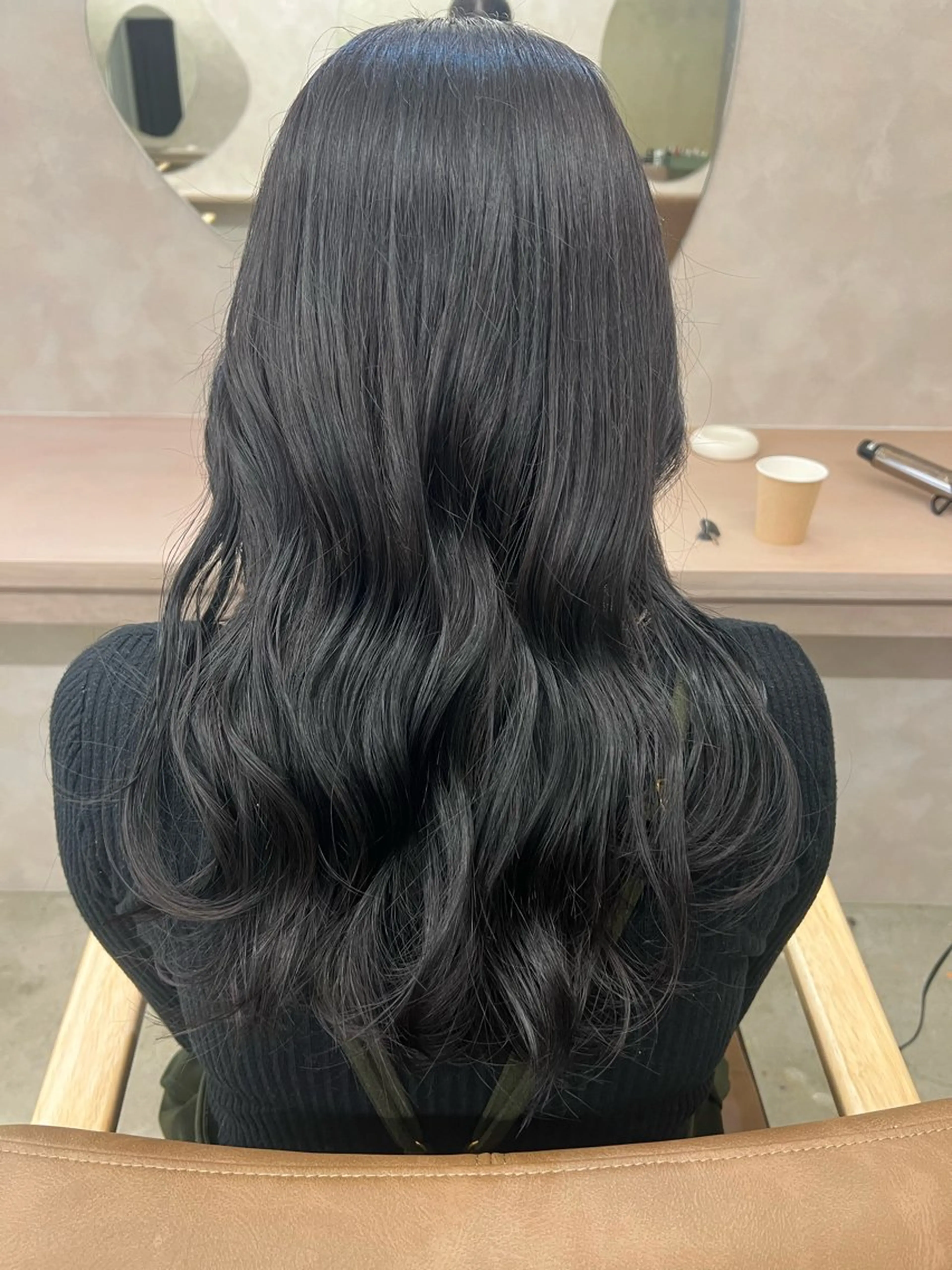 ロング カラー ダークグレー ダークグレージュ グレージュ はな-YUCCA モデル募集中🌼のヘアスタイル