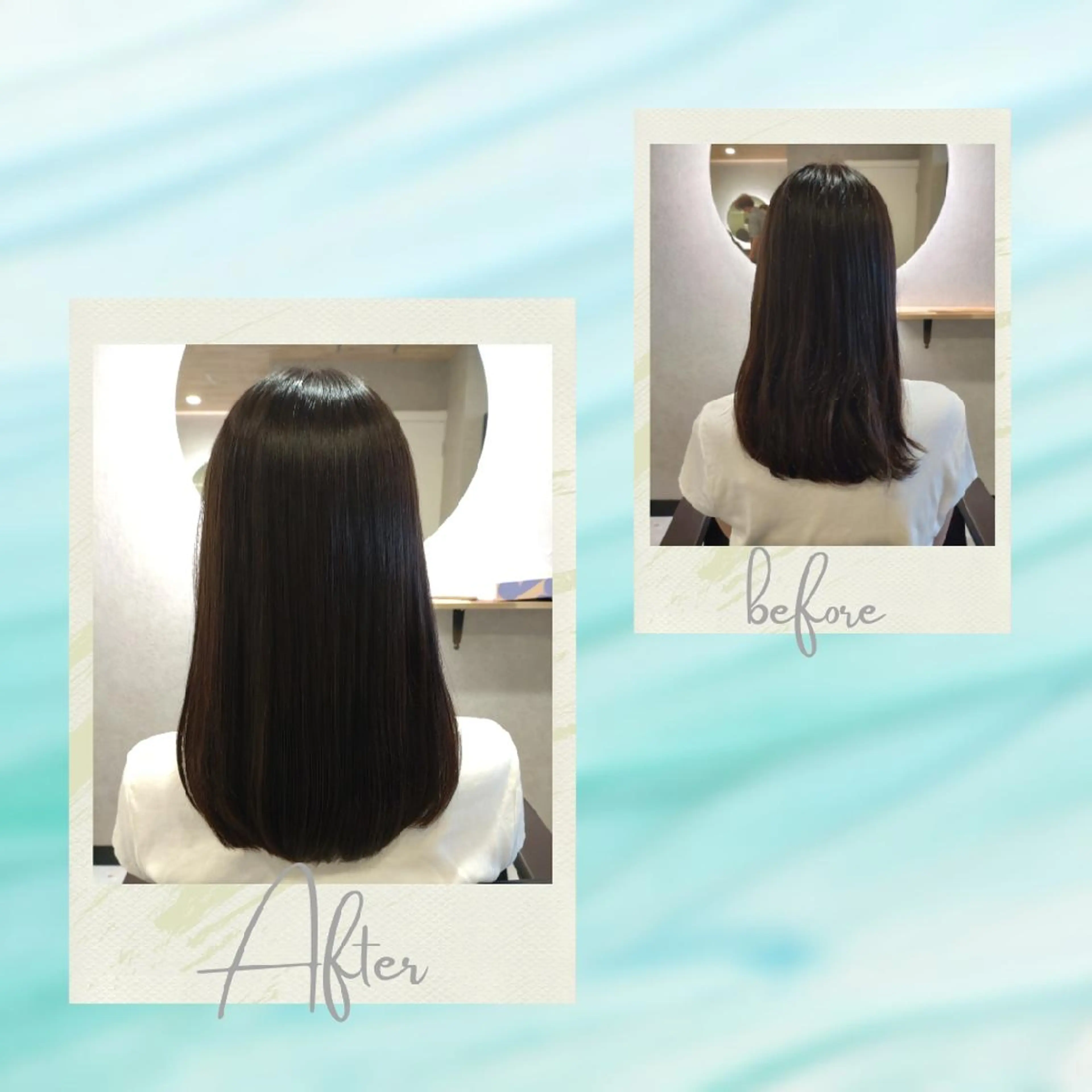 セミロング パーマ 縮毛矯正 GR 髪質改善トリートメント×ヘッドスパ【ジーアール】所属・🌺中村🌺毎日楽し くなる髪をご提案✨のヘアスタイル