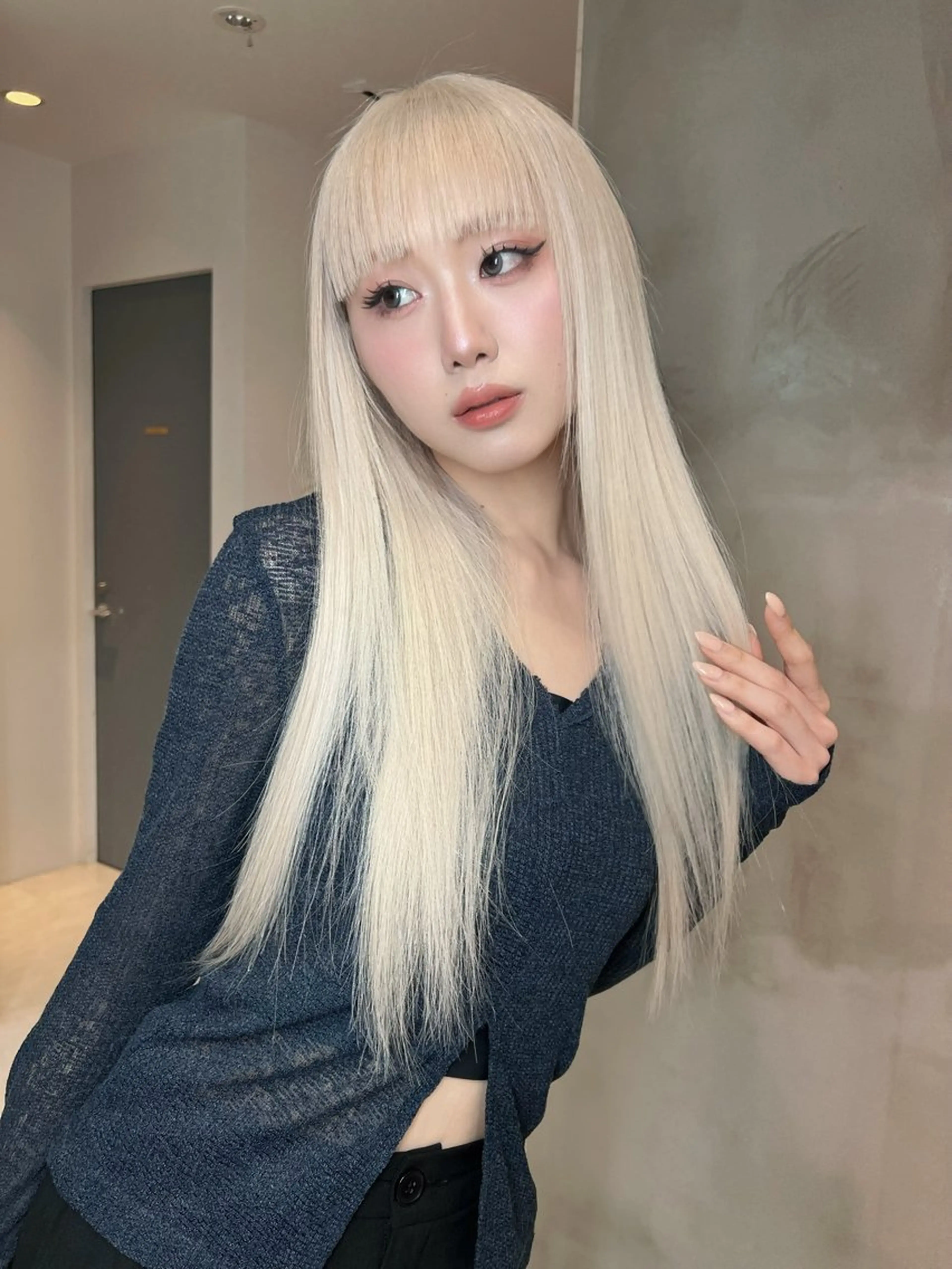 ロング ヘアカラー トリートメント ナナ♡レイヤーカット ♡似合わせカラーのヘアスタイル