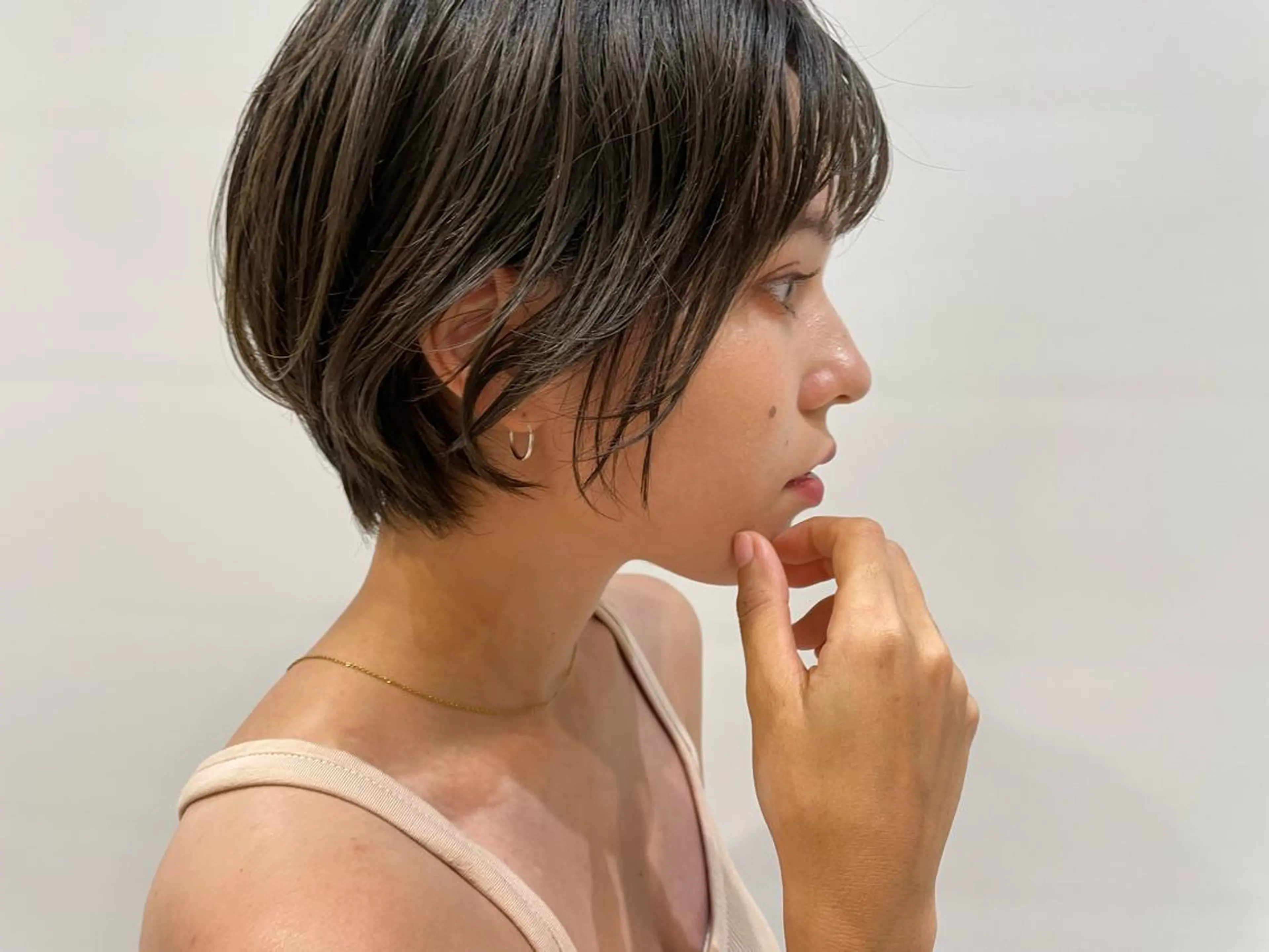 ショート ハンサムショート ショートヘア ヒロミ/アレンジ/ アンニュイ/透け感のヘアスタイル