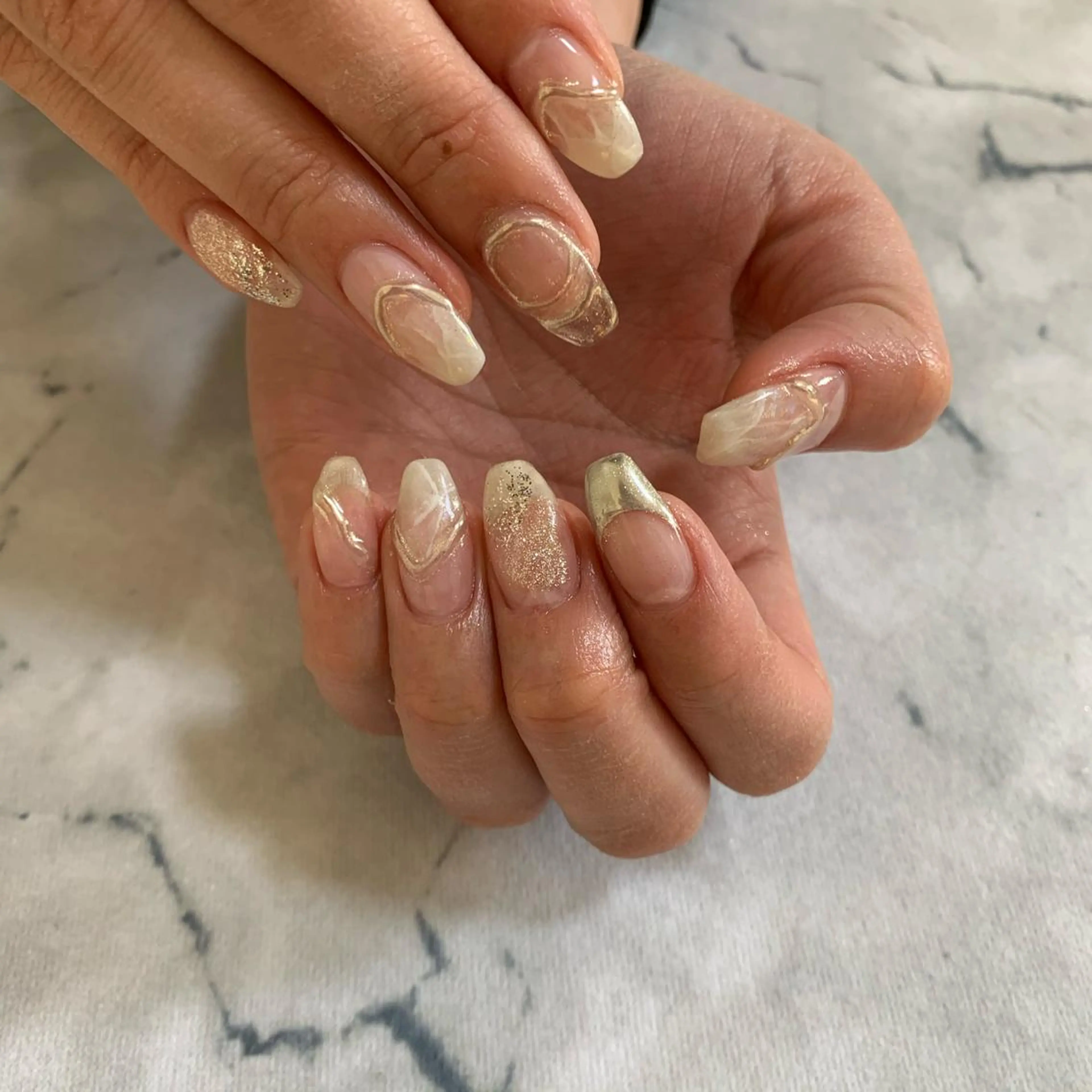 ネイル ミラーネイル Jeremy ♡ HARUKAのネイルデザイン