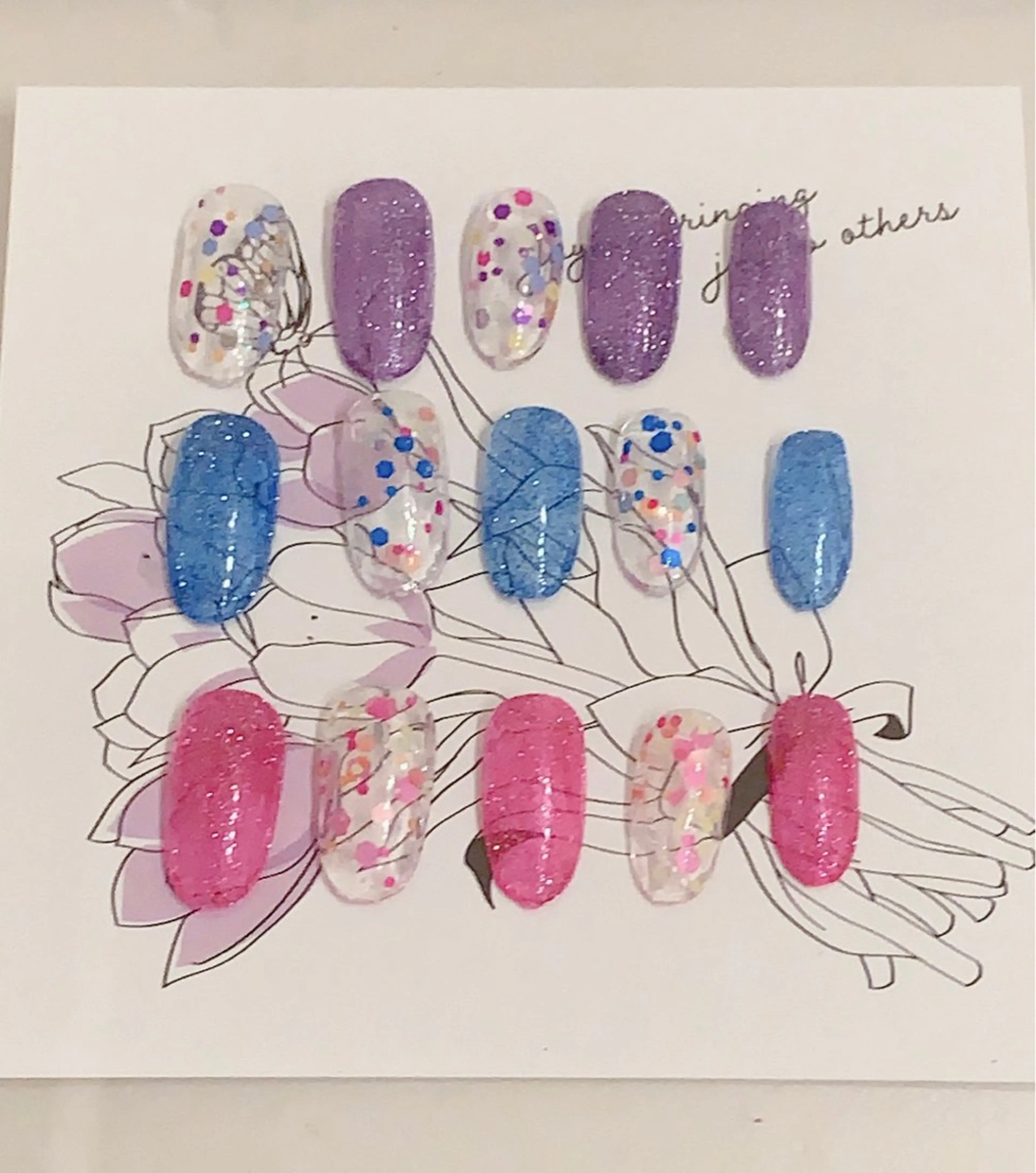 ネイル フラッシュネイル ホログラムネイル 夏ネイル ｔe_ nailのネイルデザイン