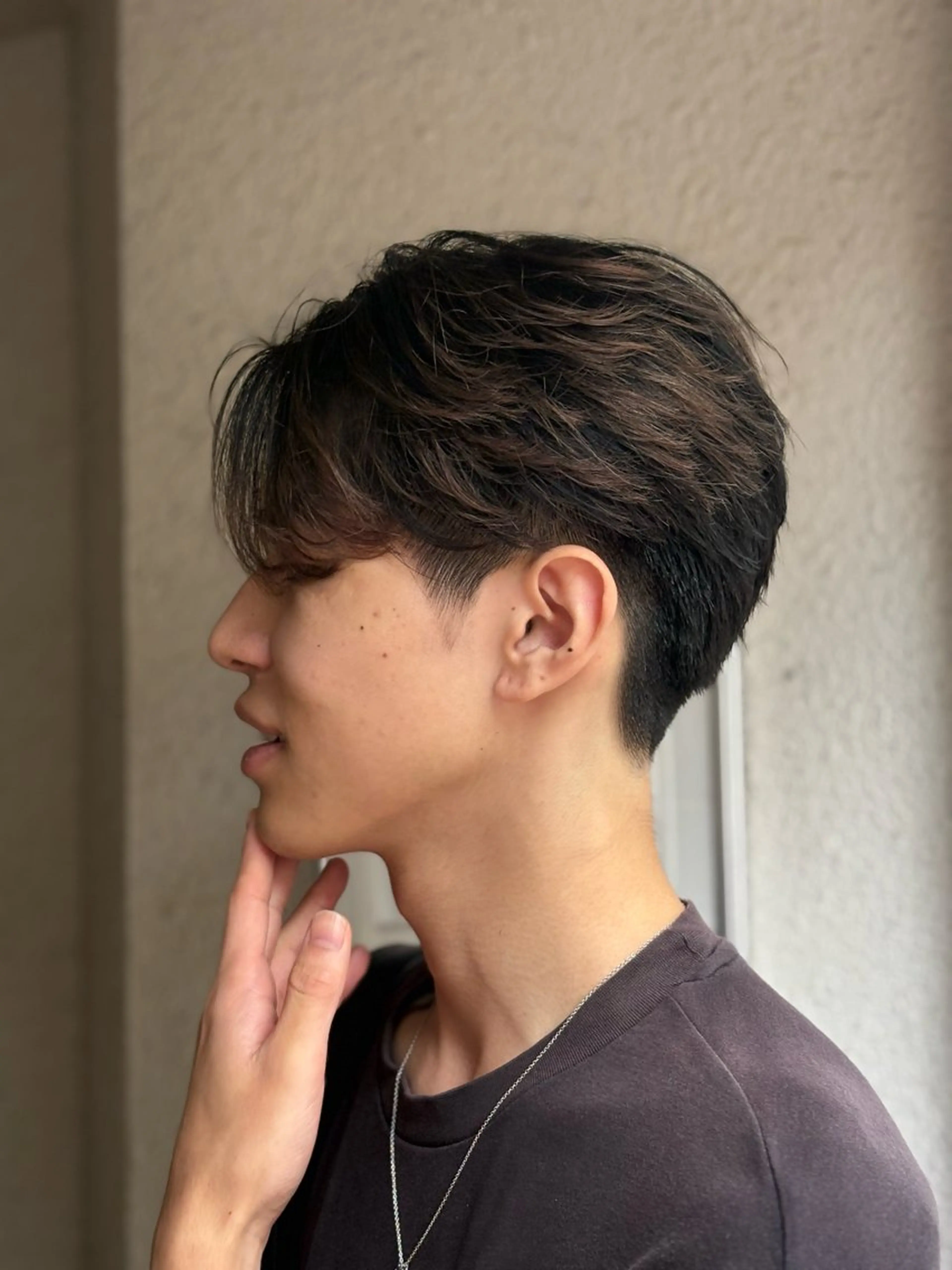 パーマ メンズ フェザーパーマ メンズパーマ シャドウパーマ/縮毛 矯正/髪質改善/颯大のヘアスタイル