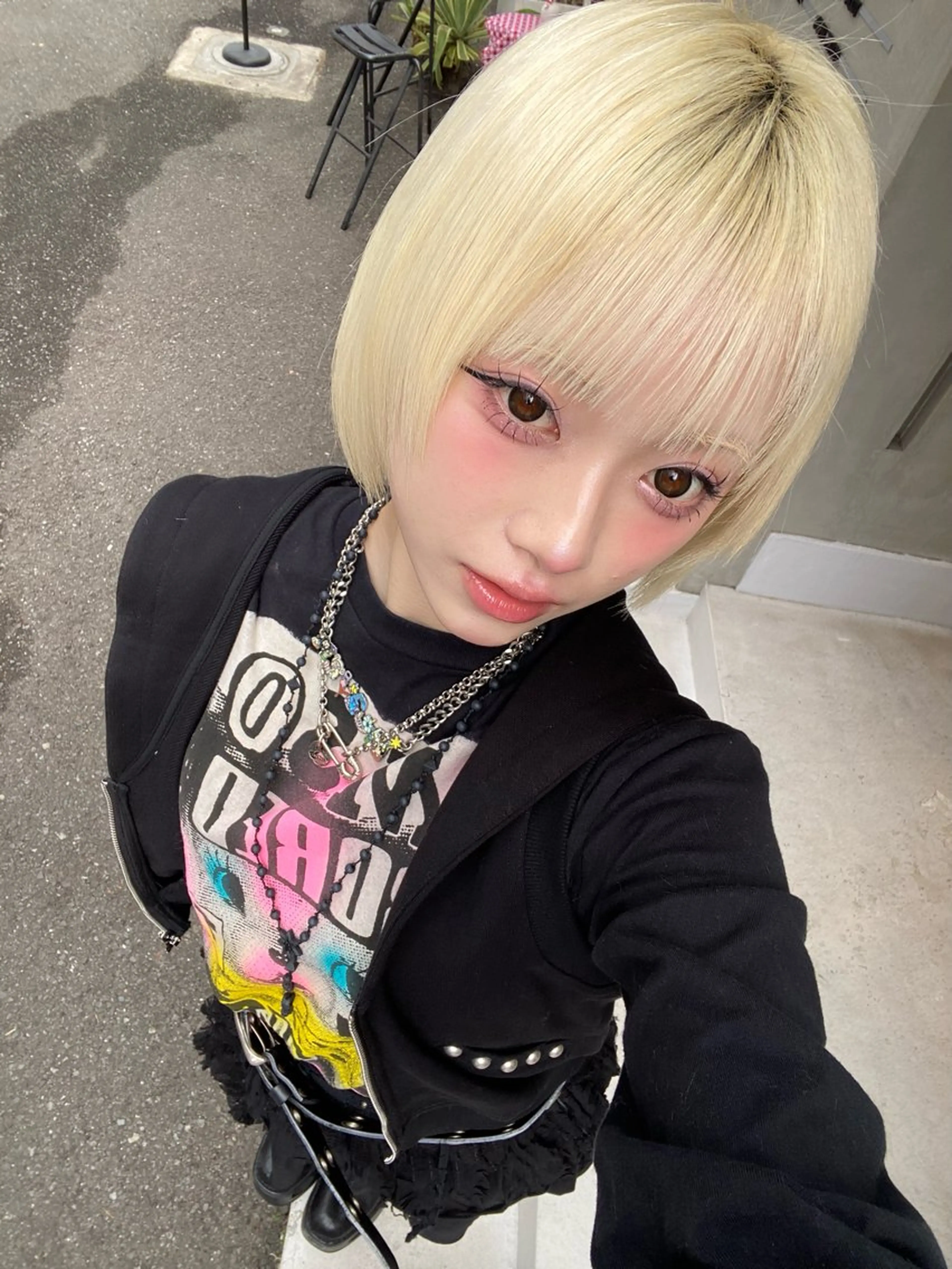 ショート カラー ショートボブ ブリーチ ブロンド ハイトーンカラー ボブ カット ヘアカラー 💎透明感カラー特化 💎TAISEIのヘアスタイル