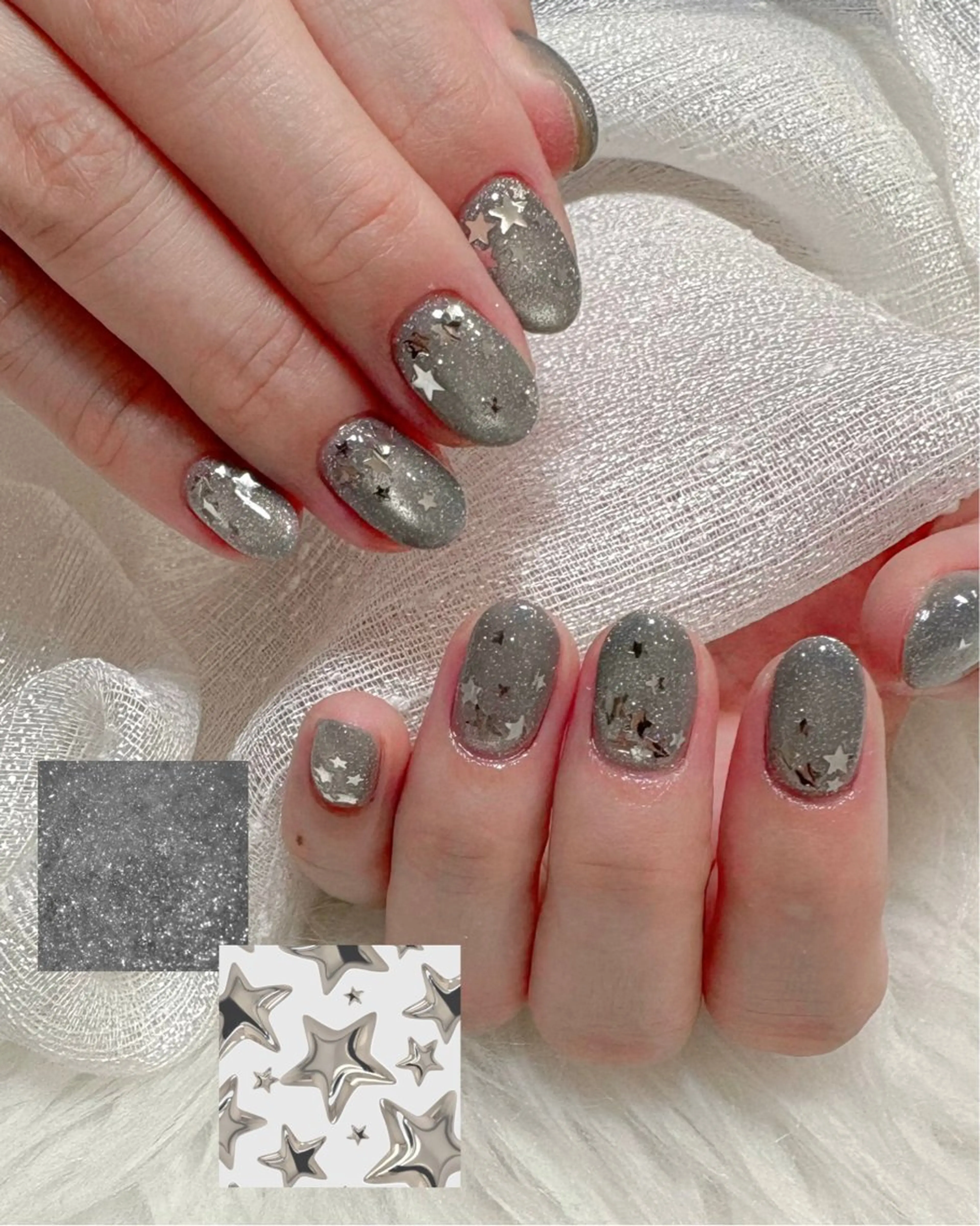 ネイル ホログラムネイル ハンドネイル 【Eclat ｴｸﾗ】nail＆beauty所属・Eclat［ｴｸﾗ］ Yuriのネイルデザイン