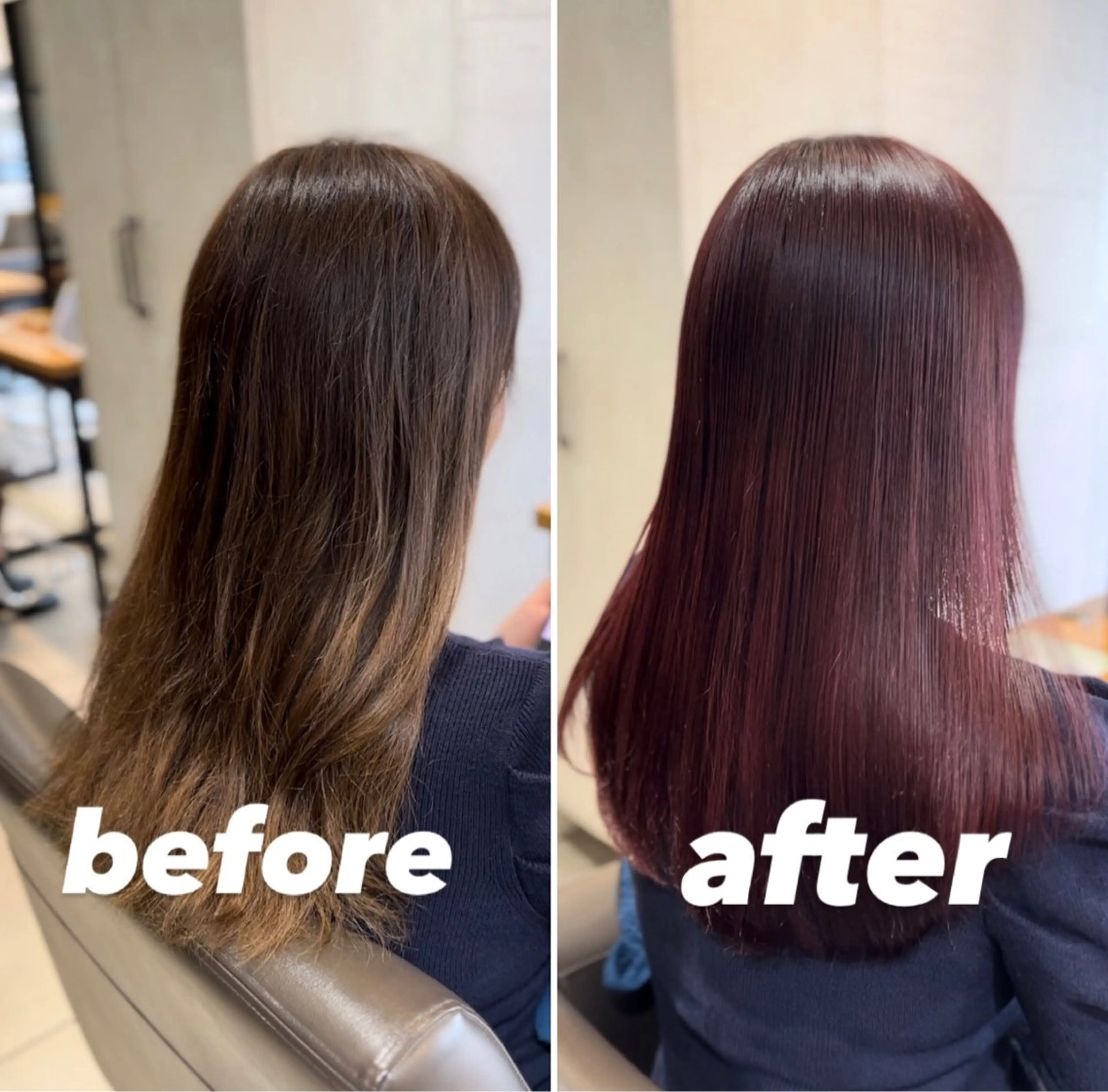 【🟥暖色カラー🟥】前髪カット＋暖色カラー☀️＋1Stepトリートメントの写真