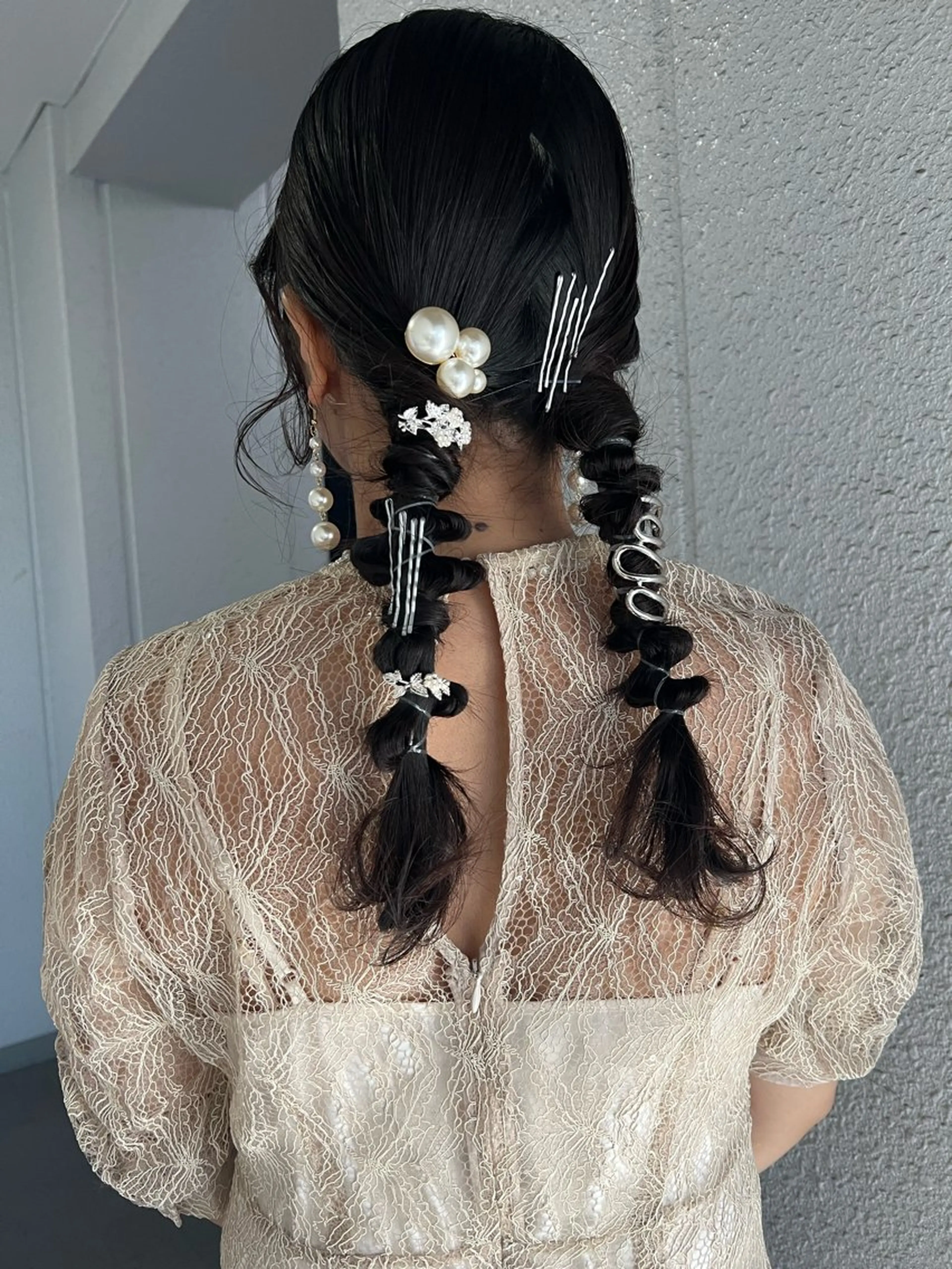 セミロング ヘアアレンジ カラーパティシエ facce🌼ikoのヘアスタイル