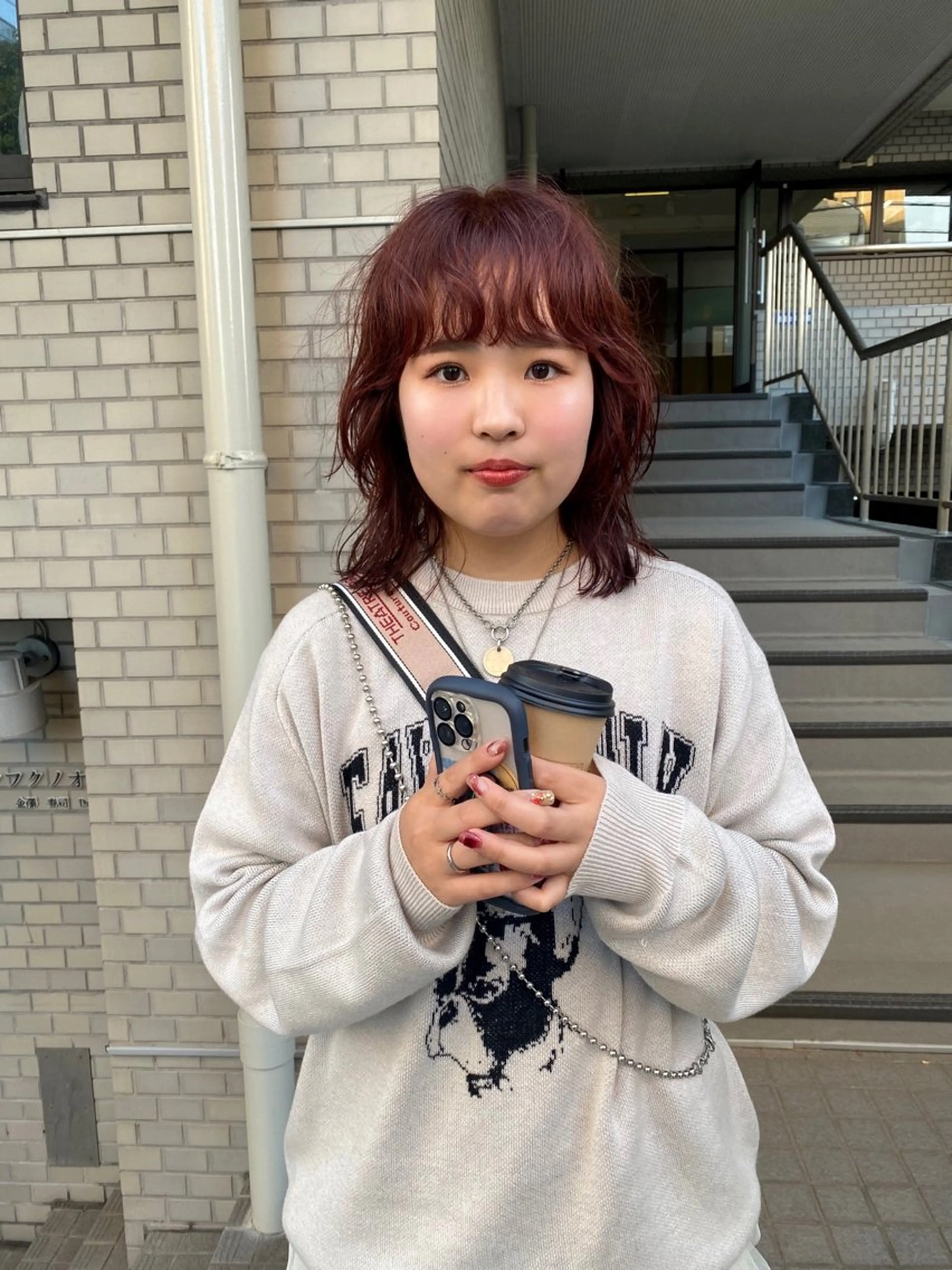 ミディアム カラー パーマ カット ヘアカラー パーマ GATTACA所属・KEI gattacaのヘアスタイル