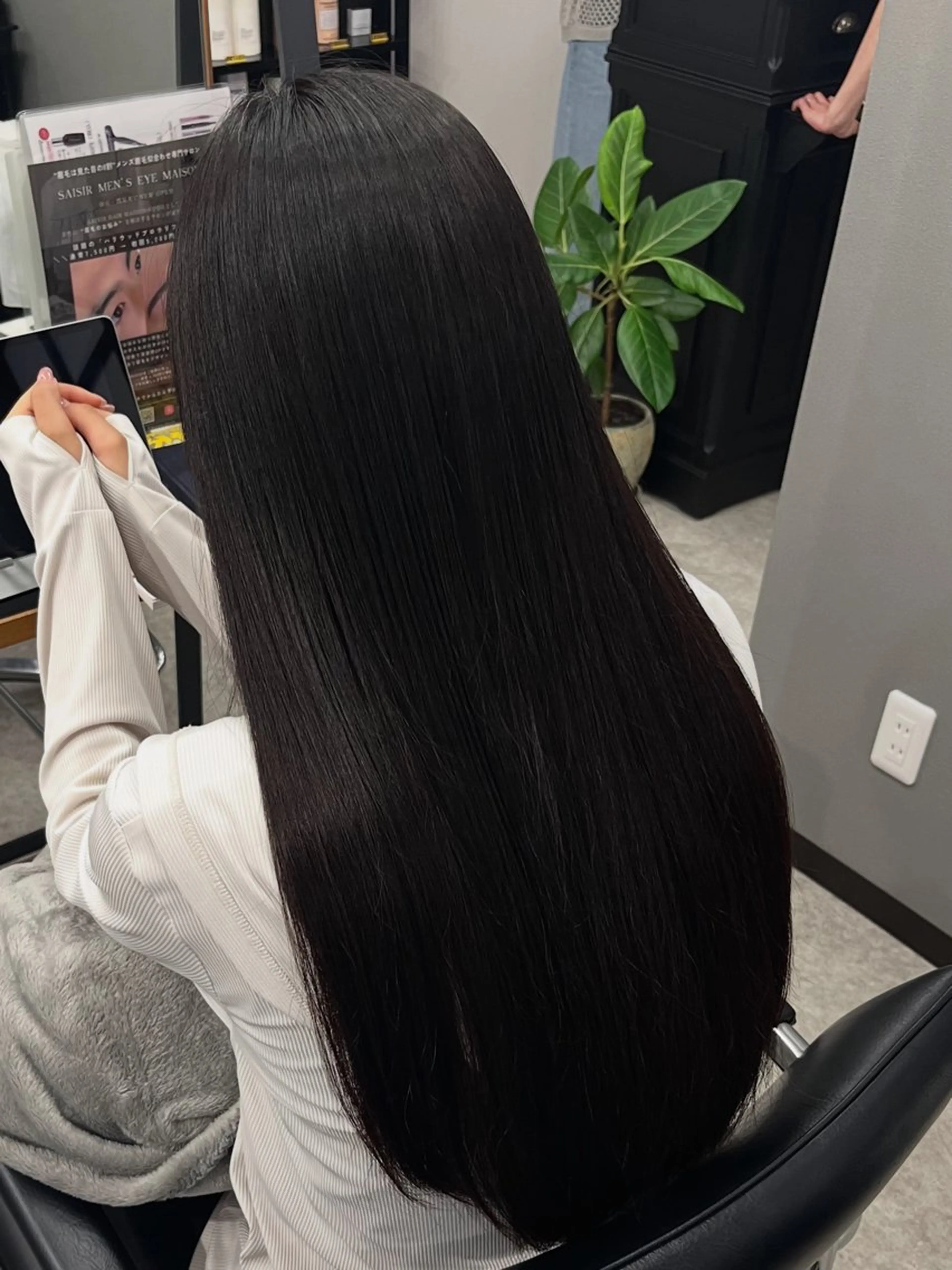 ロング カット ヘアカラー 縮毛矯正 セジールヘアメゾン所属・韓国レイヤー/透明感 カラー🐈曾根高のヘアスタイル