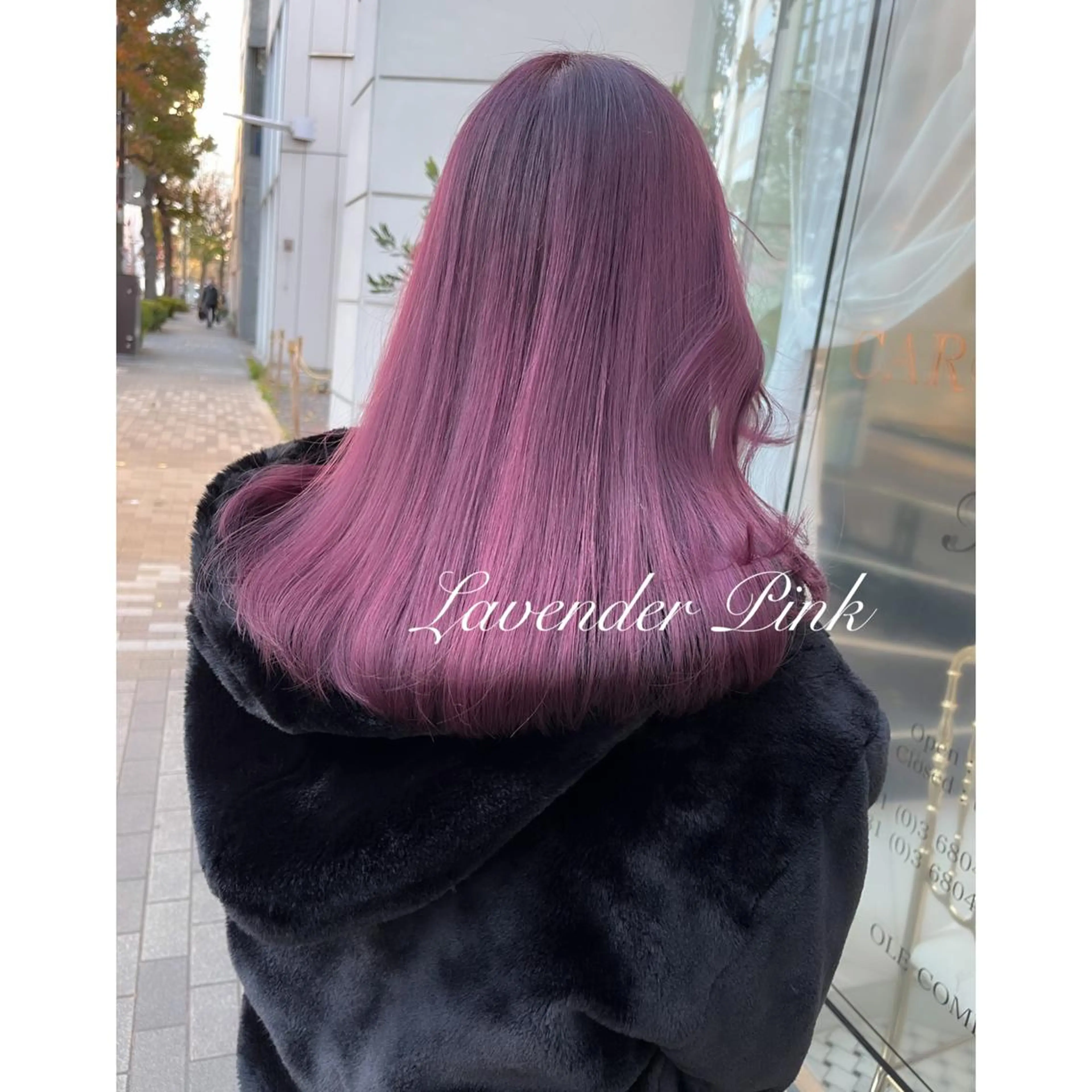 セミロング カラー ブリーチ カット ヘアカラー LOTTA CUCCI所属・miyu /トレンド カラー×艶髪のヘアスタイル