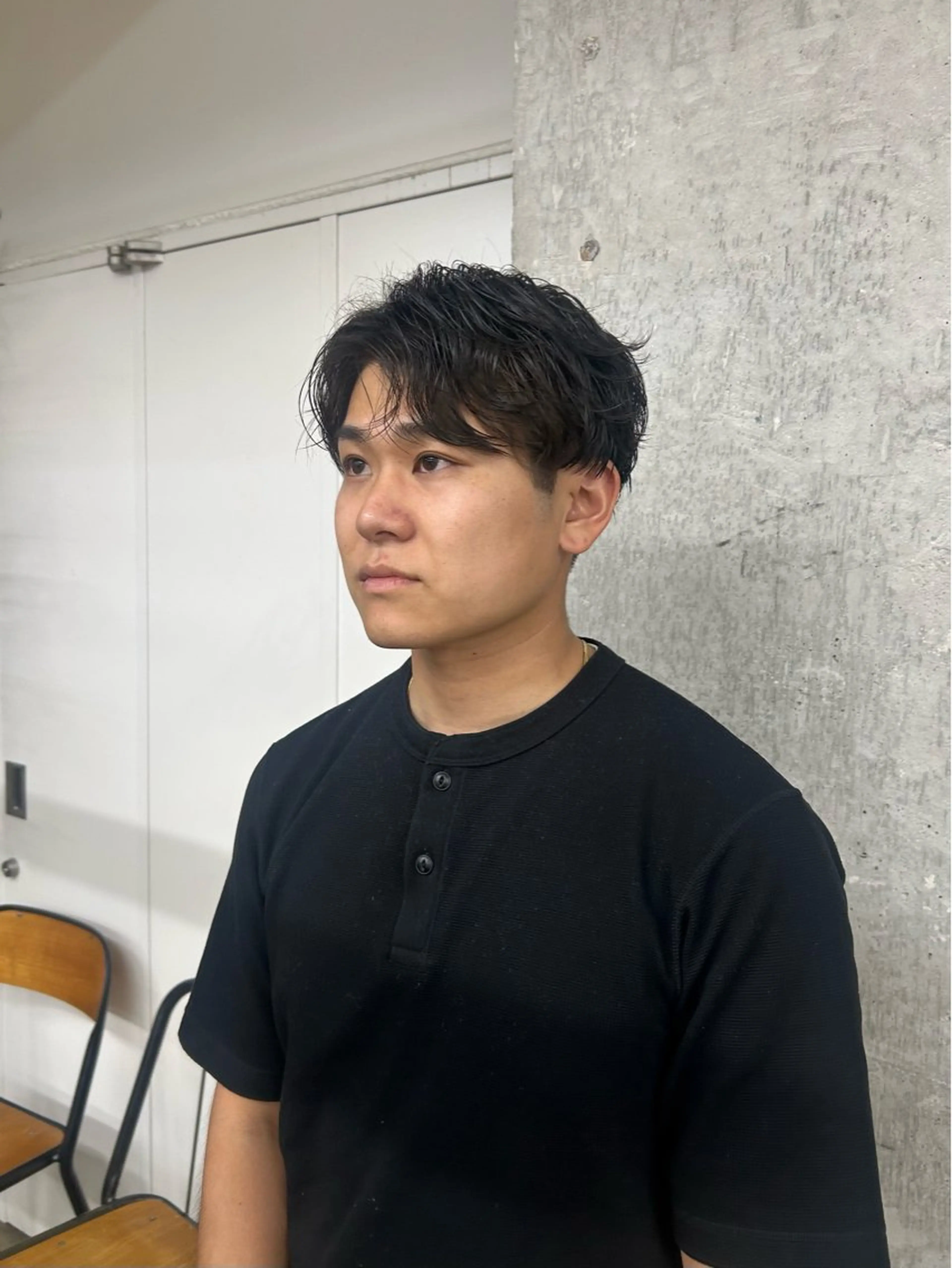 ショート パーマ カット パーマ 大本 メンズ/パーマのヘアスタイル