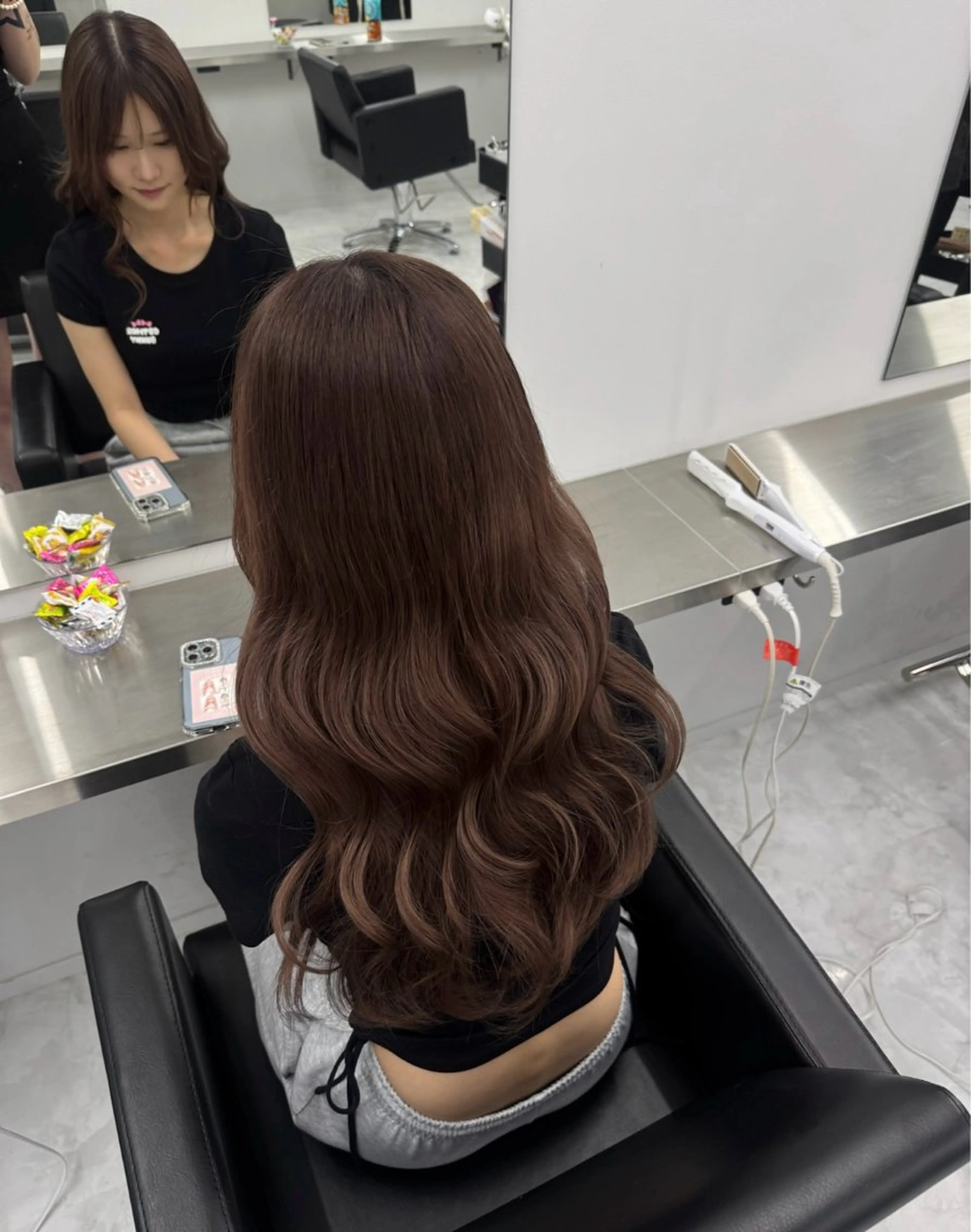 ロング うる艶🫧ハイトーン 💜🦋🫧ミズキのヘアスタイル