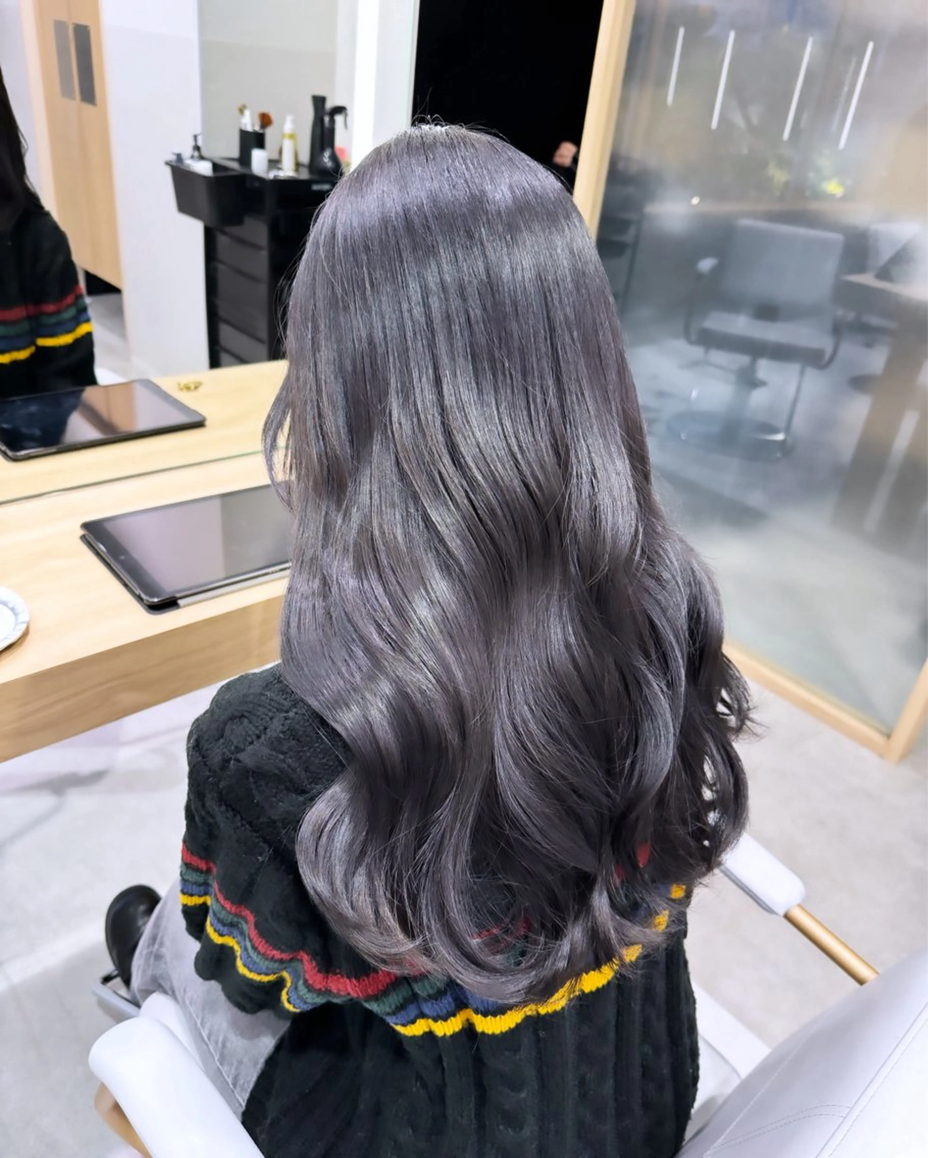 ロング カラー 韓国ヘア🇰🇷透明 感カラー/yui🎀のヘアスタイル