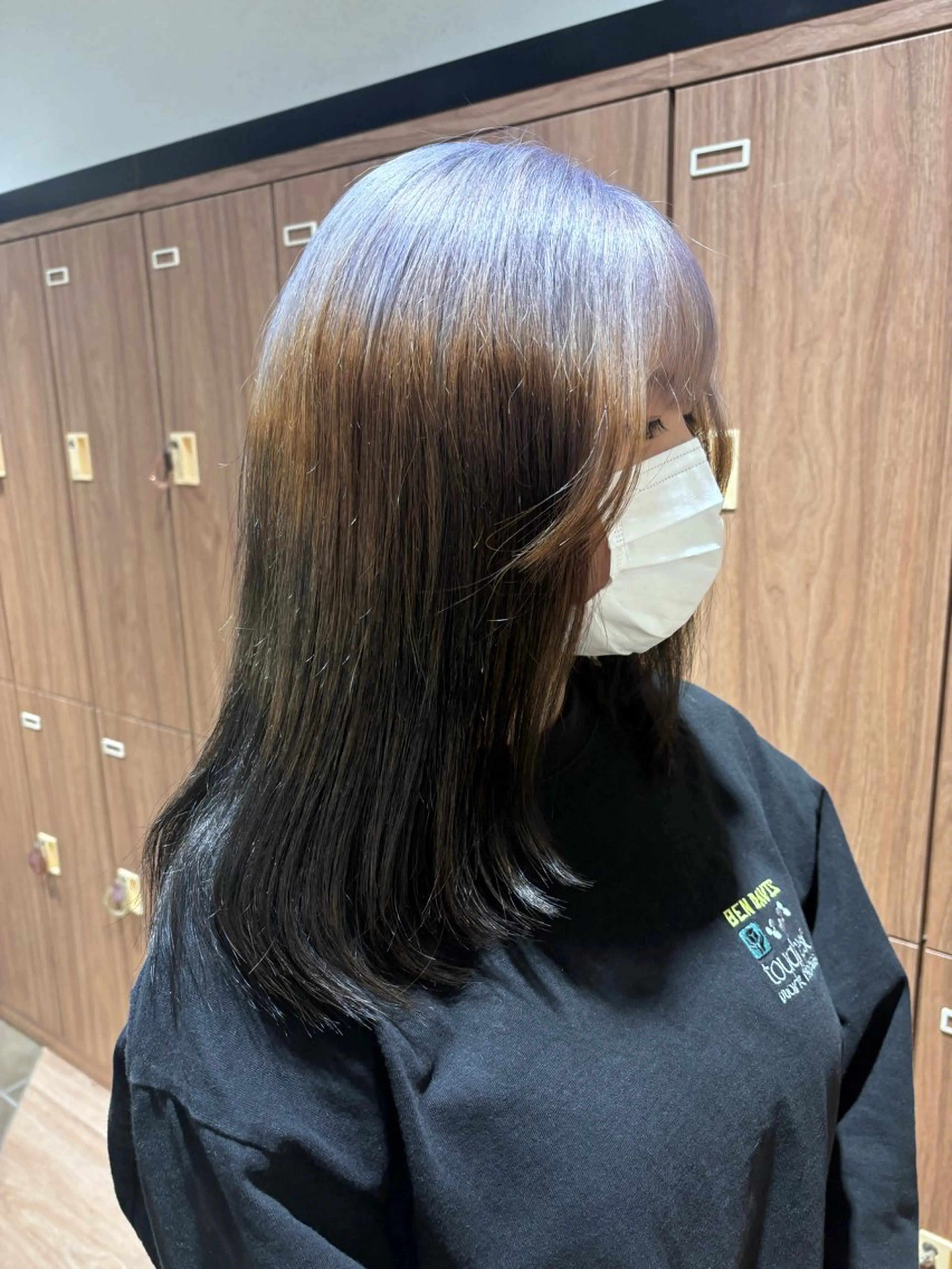 セミロング カラー デザインカラー レイヤーカット 🦄カラーモデル 募集中🦄ちえみのヘアスタイル