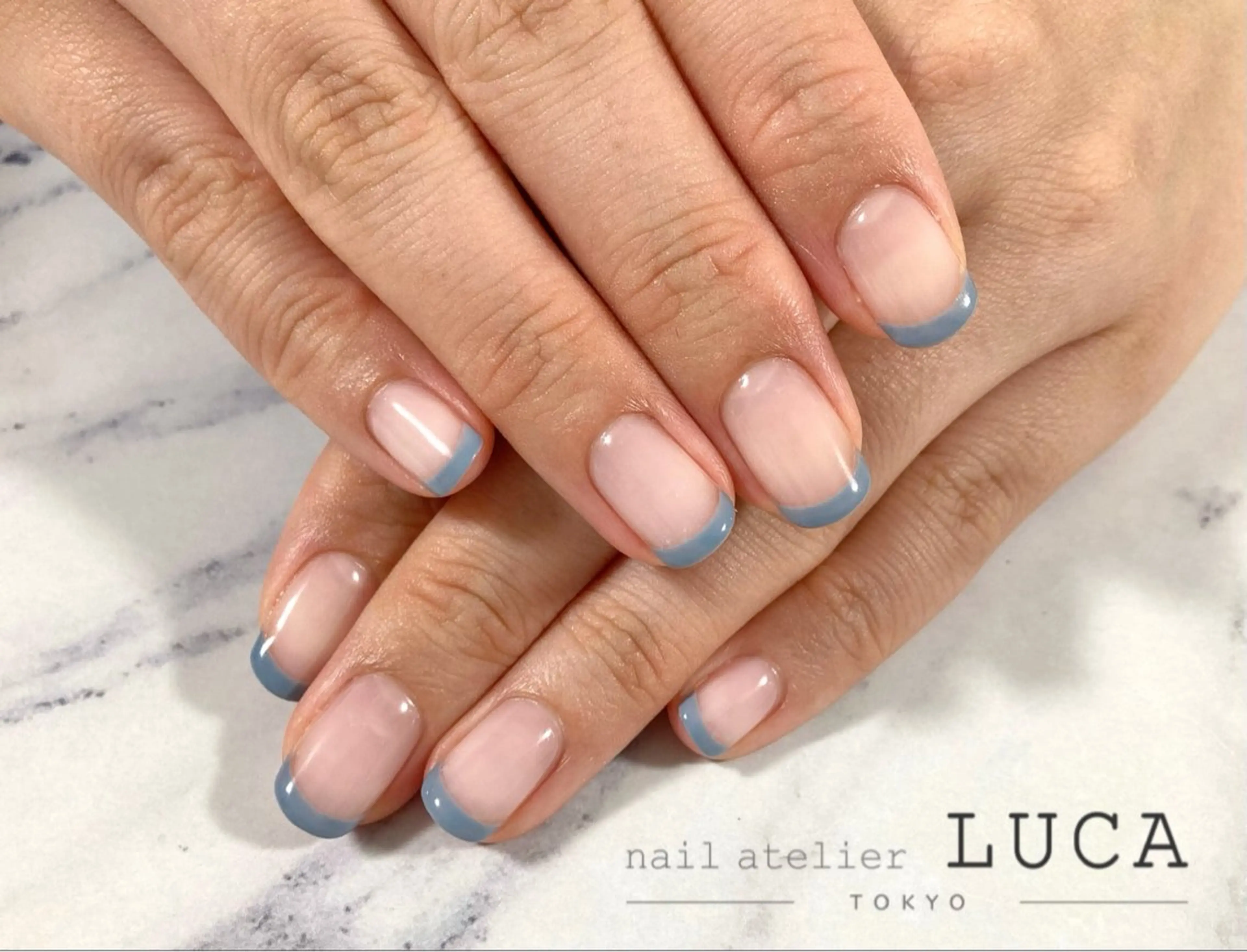 ネイル フレンチネイル ジェルネイル パラジェル ネイルアトリエルカ 米原のネイルデザイン