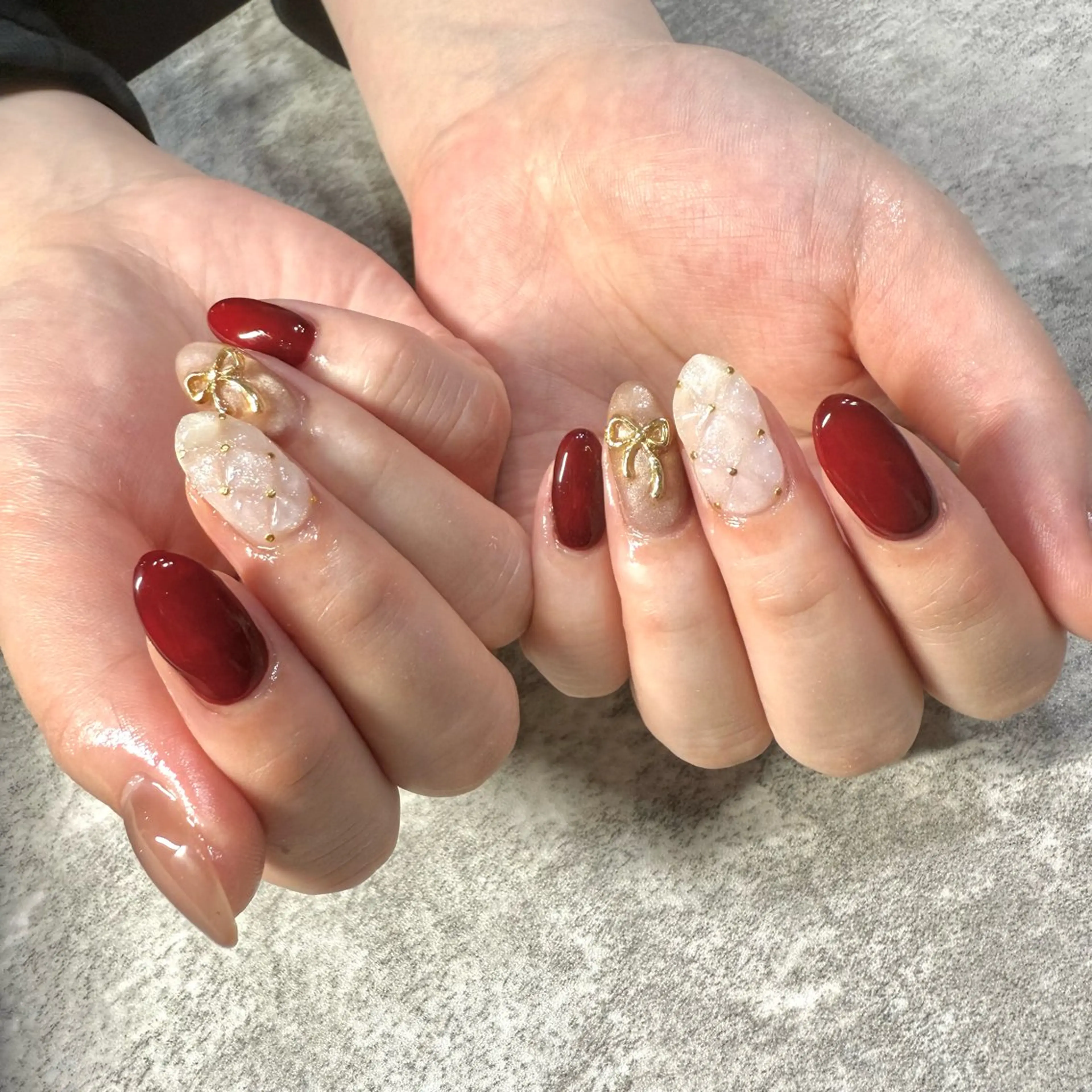 ネイル ボルドー ハンドネイル ★Rinail... .のネイルデザイン