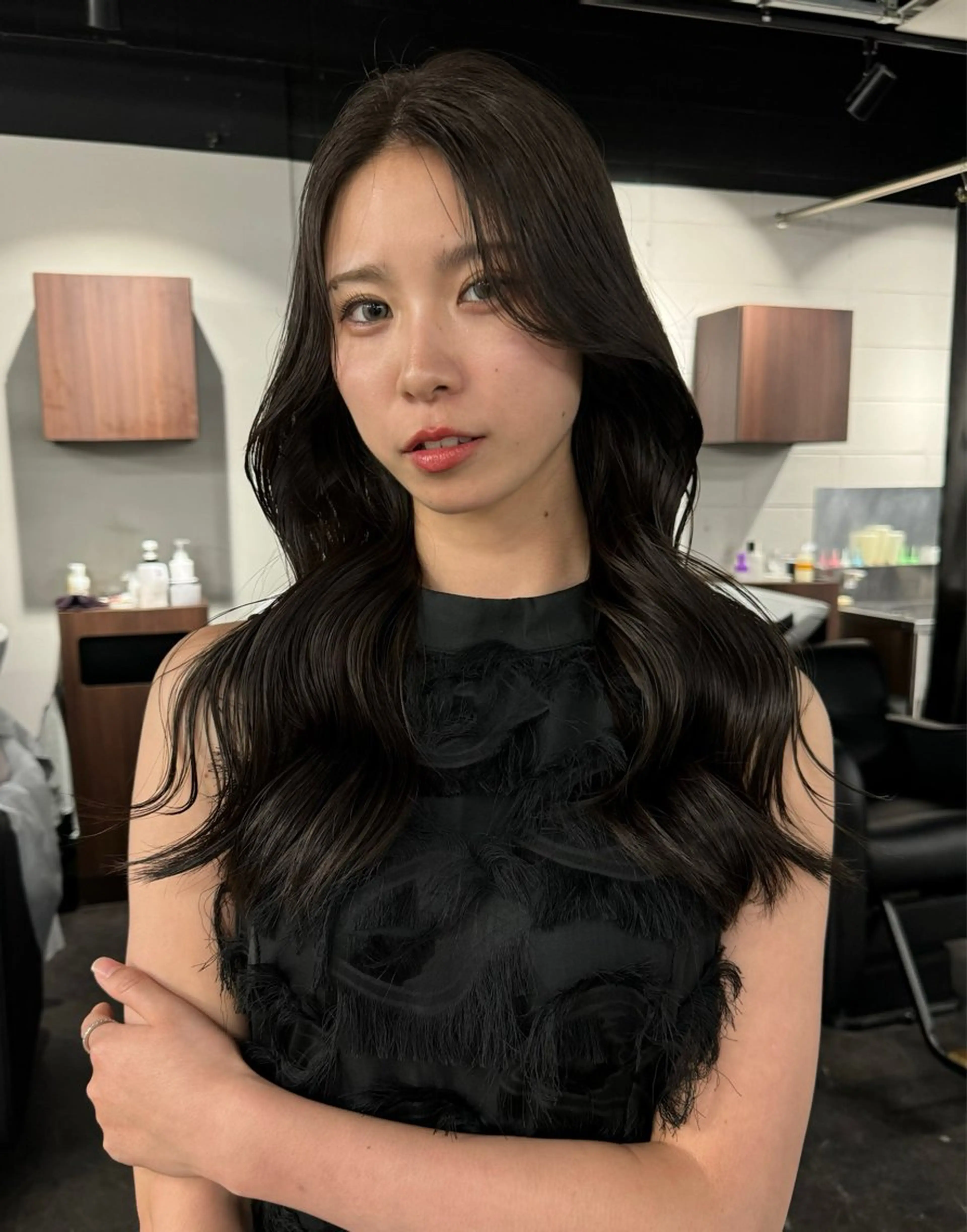 ミディアム カラー カット ヘアカラー トリートメント Pia/KIRIA /福岡美容室のヘアスタイル