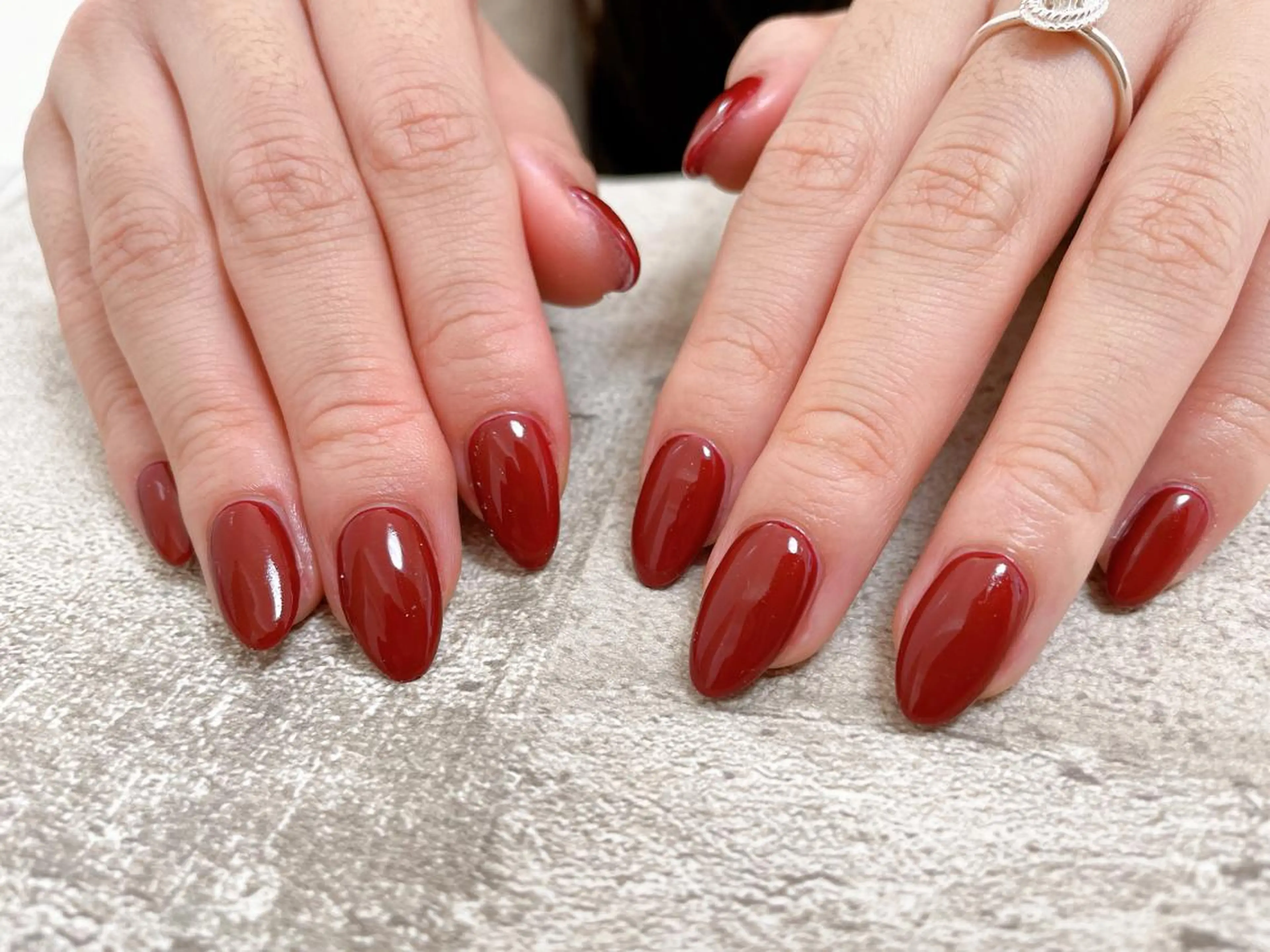 ネイル ボルドー フットネイル ジェルネイル 韓国ネイル マグネットネイル ハンドネイル Mogu nail 二子玉川のネイルデザイン