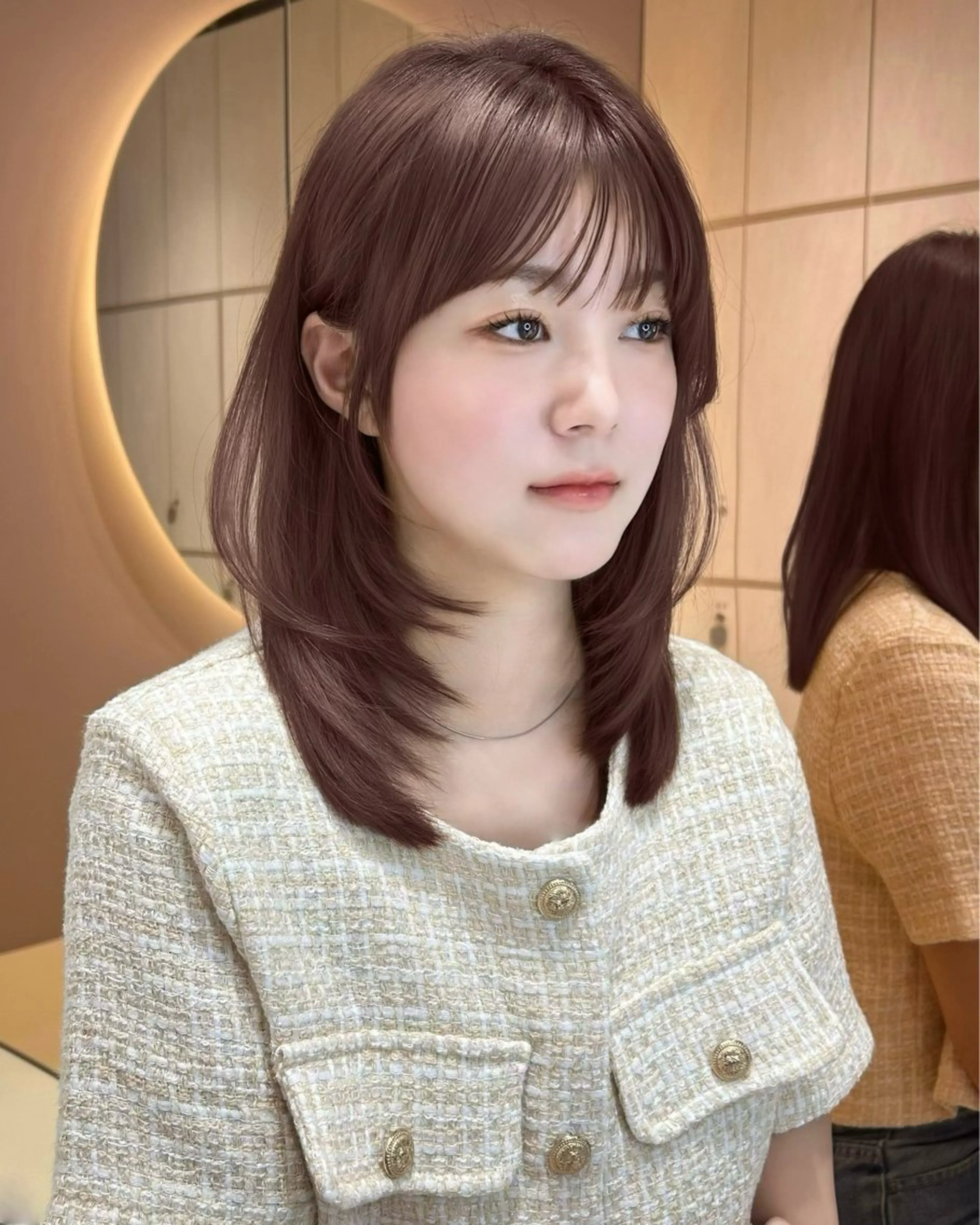 韓国風カット🇰🇷＋白髪染めも⭕️【リタッチカラー】＋うる艶トリートメント❕の写真