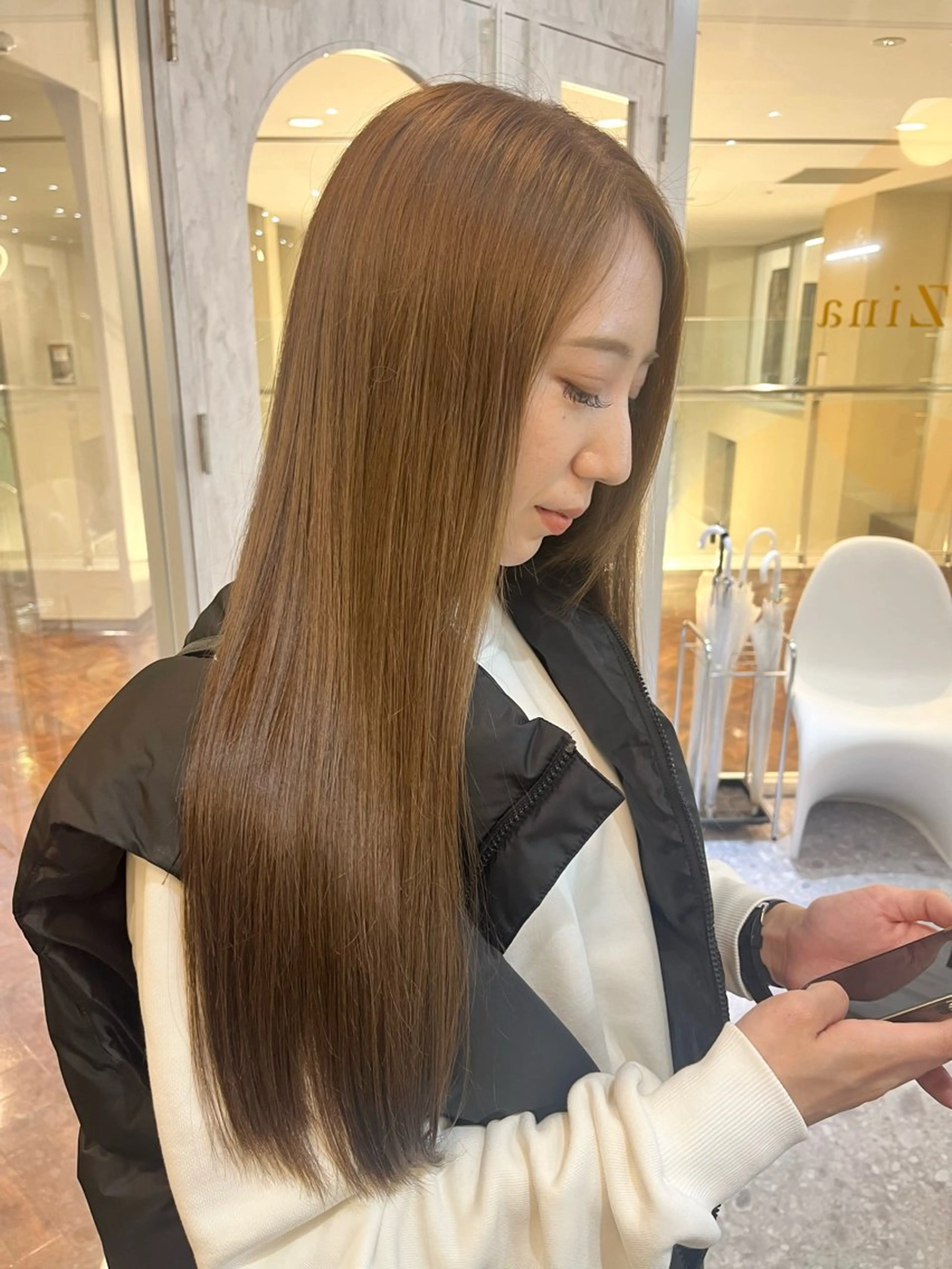 艶髪UP✨髪質改善ケアカラーの写真