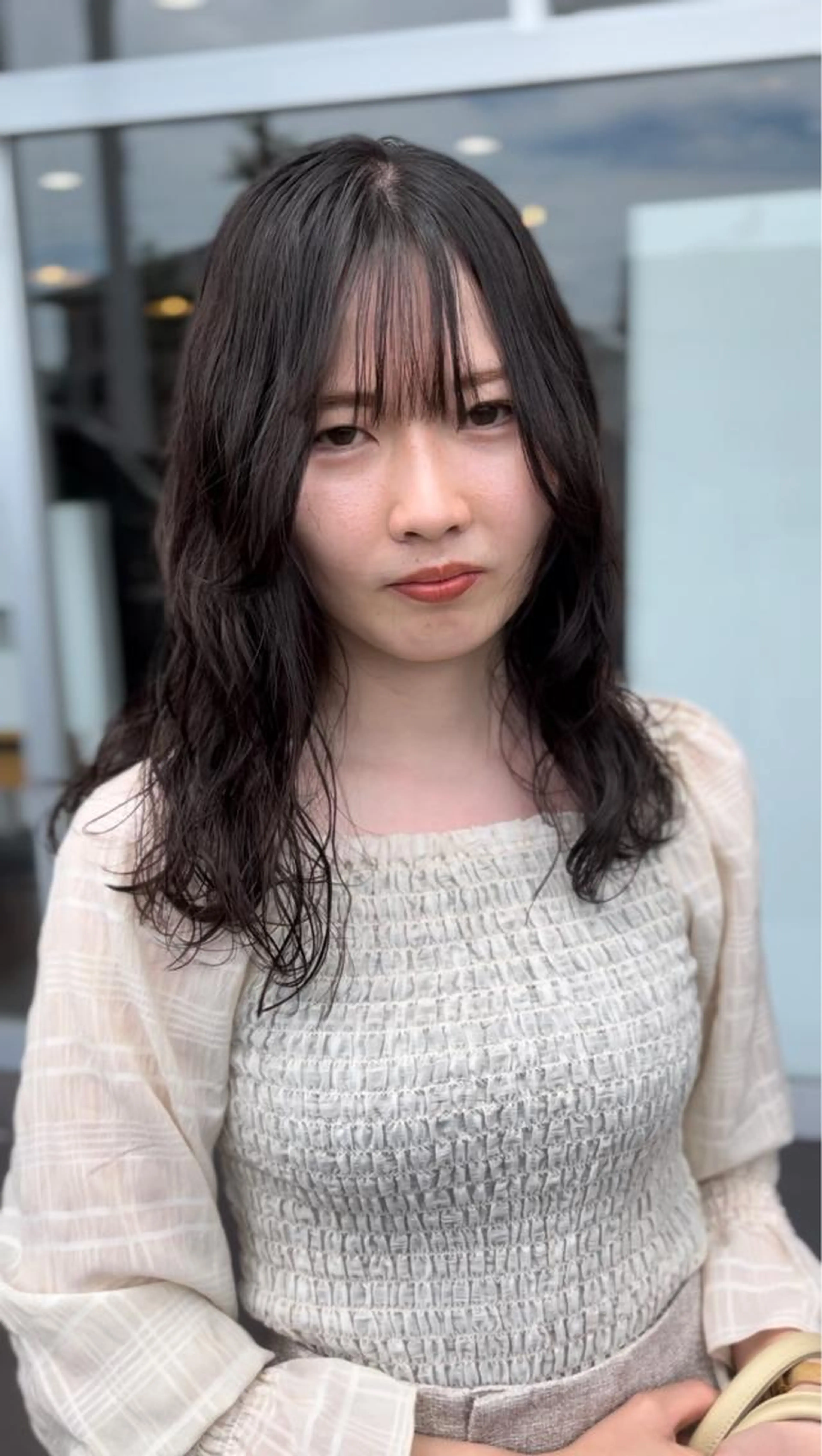 #えっ！？巻いてるの！？と言われる　カット＋コテ巻きパーマ＋８ステップtr【伊勢崎】の写真