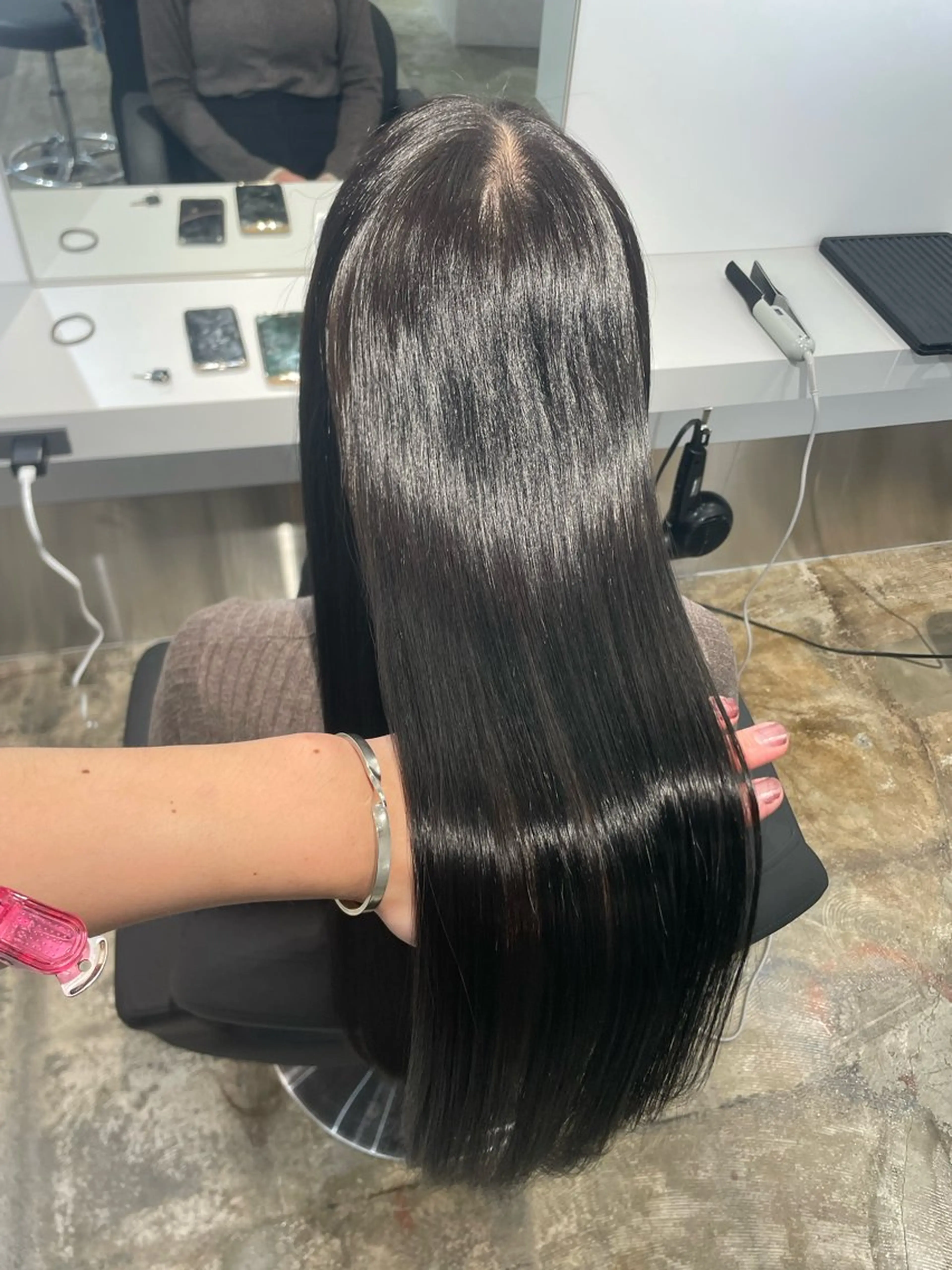 ロング カラー グレージュ トリートメント 髪質改善/艶カラー Hiroakiのヘアスタイル