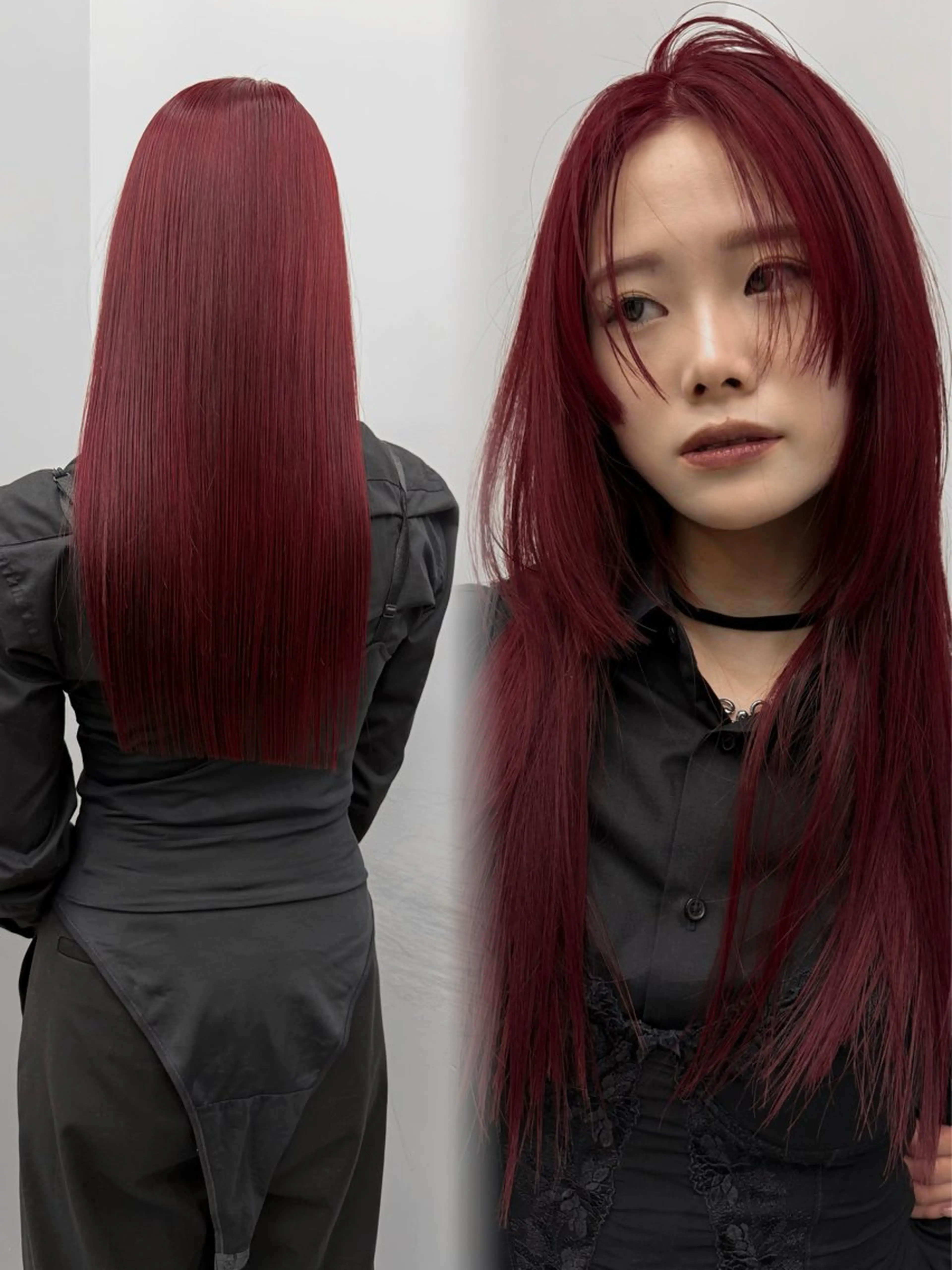 ロング カット ヘアカラー トリートメント vardy  Omotesando所属・表参道ハイトーン 韓国ヘア長田雄希のヘアスタイル