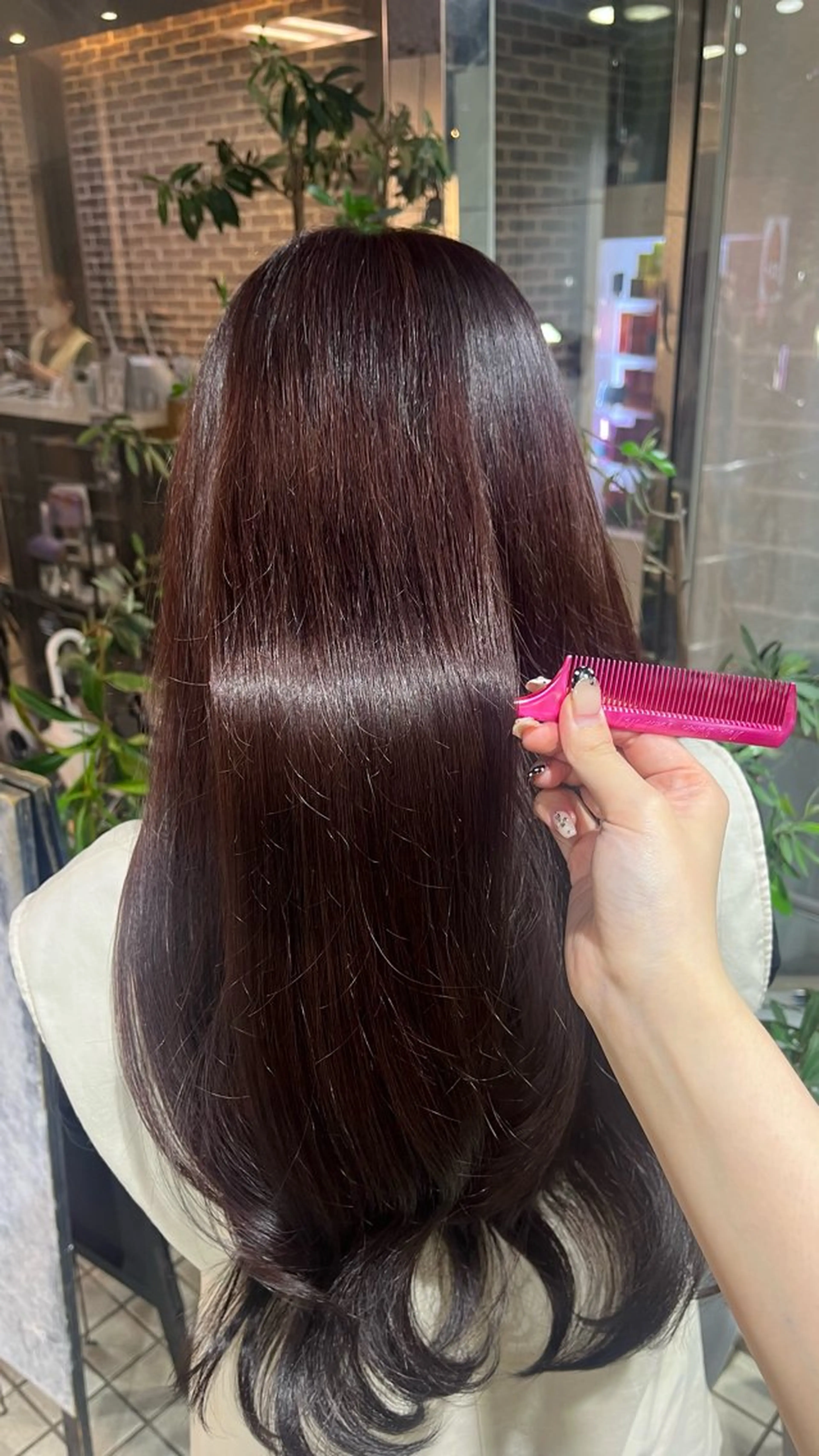 ロング カラー ヘアカラー トリートメント 🎀暖色カラー/ ハナ🎀のヘアスタイル