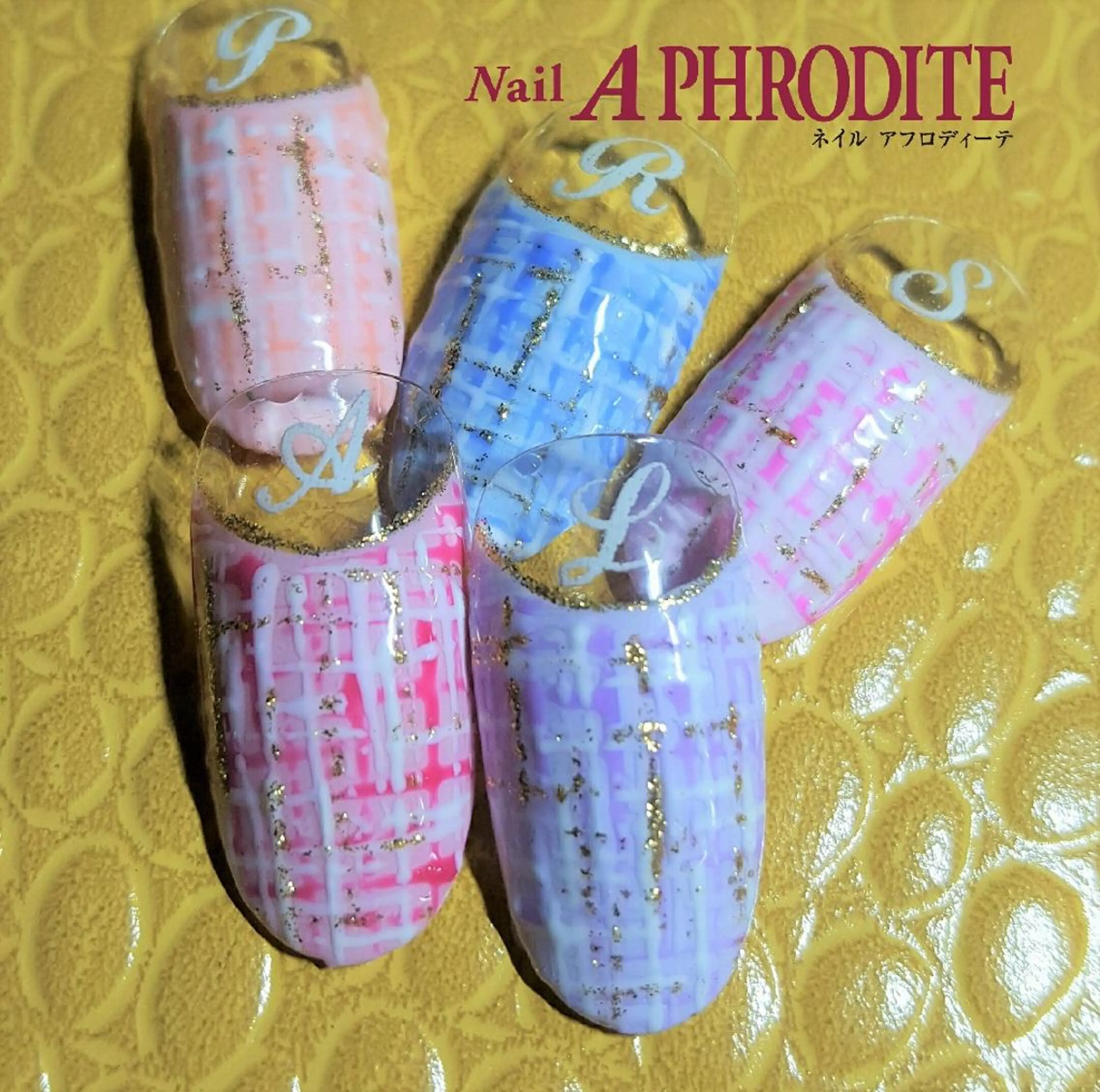 ネイル ツイードネイル Nail  Aphroditeのネイルデザイン