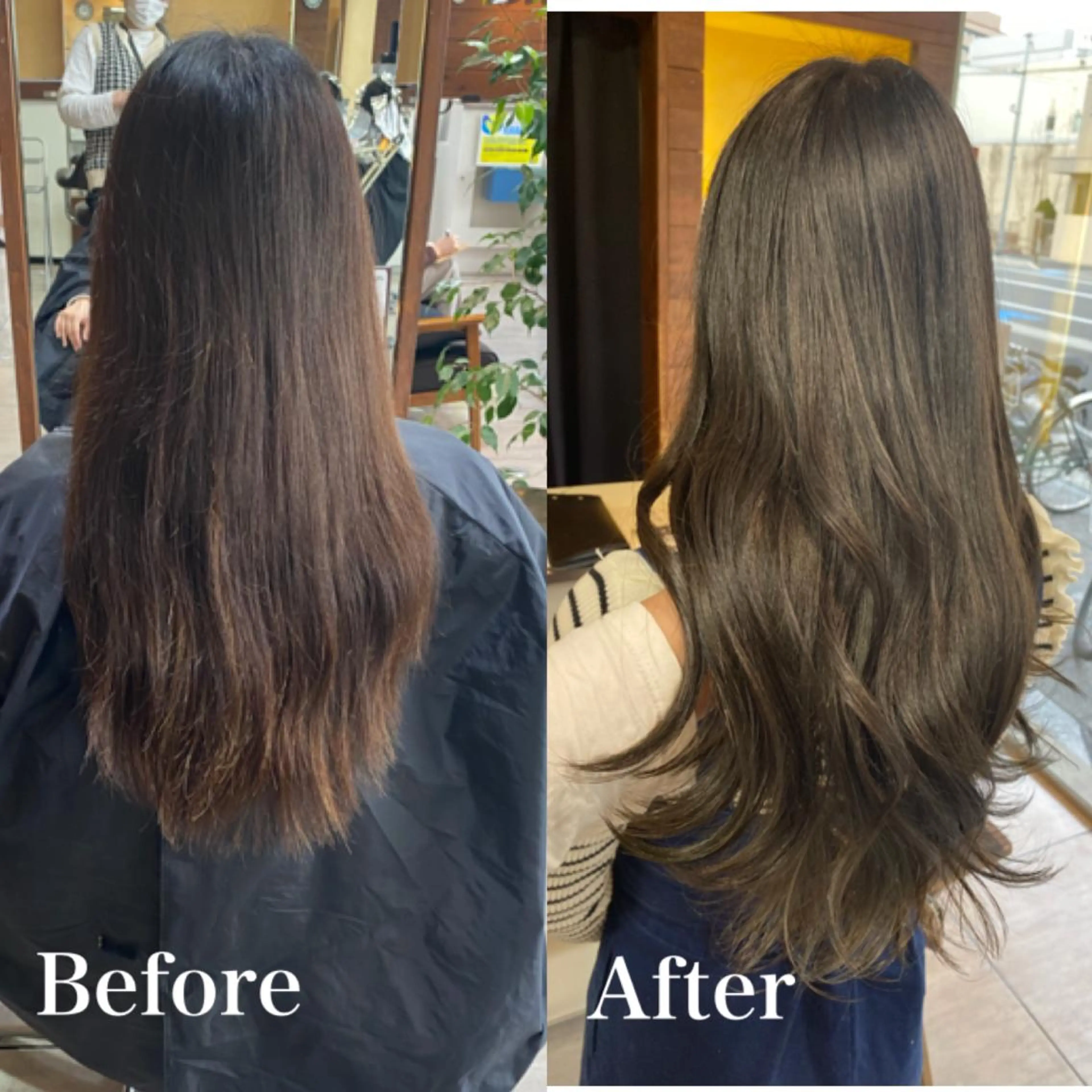 ロング カラー ヘアアレンジ ヘアカラー HAIRSALONLOOP所属・川上 麻梨阿のヘアスタイル