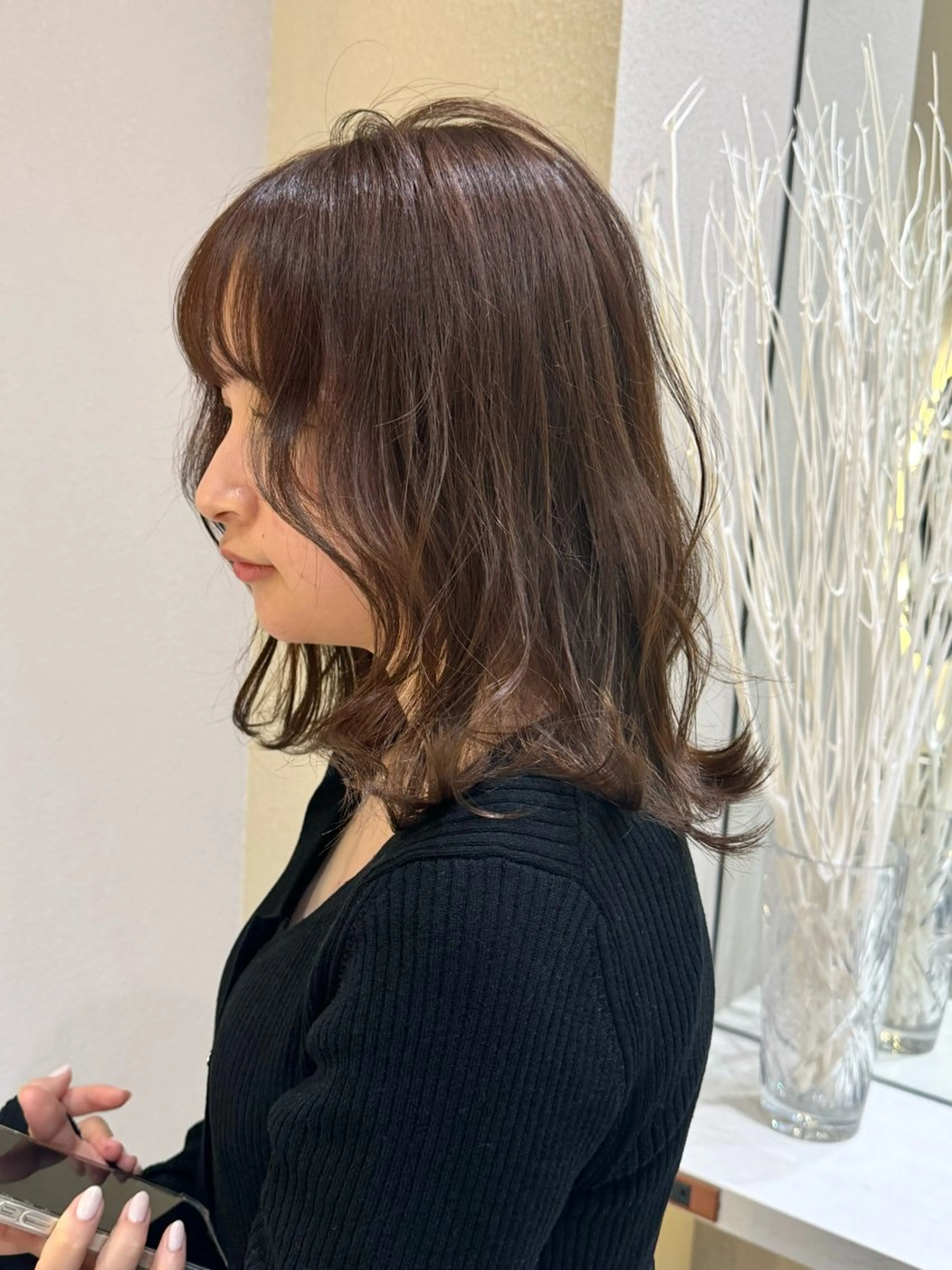 ミディアム カット 🩵縮毛矯正・ボブ 岩原朋也🩵のヘアスタイル