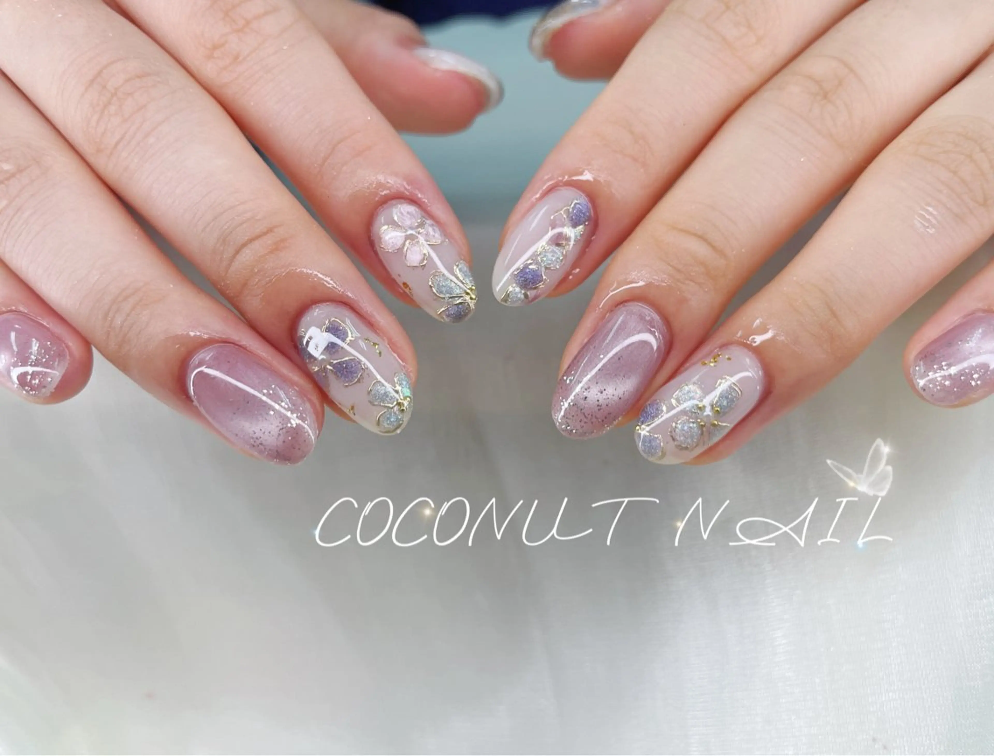 ネイル アートネイル ハンドネイル 神田 ココナッツのネイルデザイン