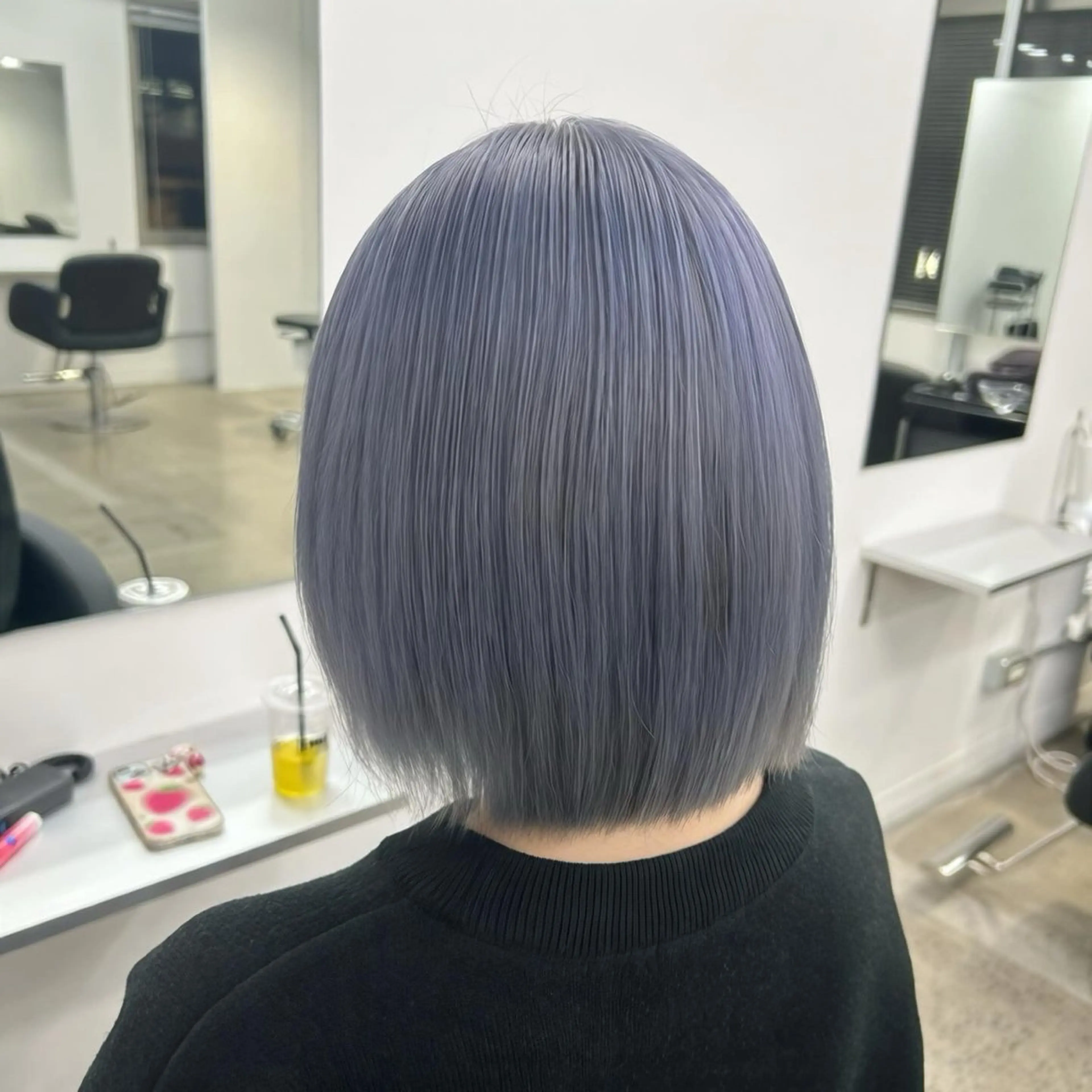 ショート カラー ブルーカラー ヘアカラー 🦋SATO🦋 / 似合わせカラー⟡.*のヘアスタイル