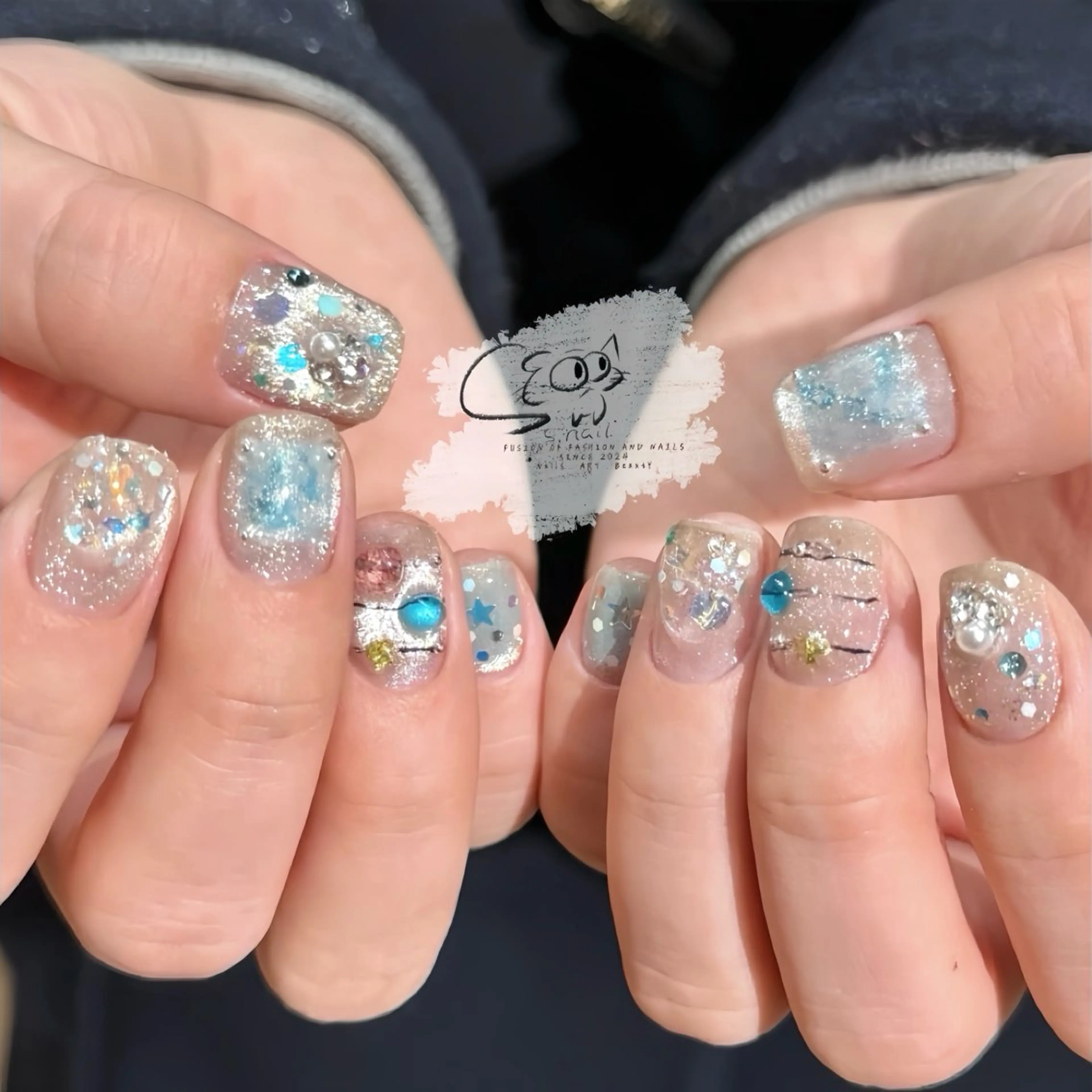 ネイル チークネイル フレンチネイル グラデーション マグネットネイル ワンカラーネイル ハンドネイル S.nail所属・S.nail _のネイルデザイン