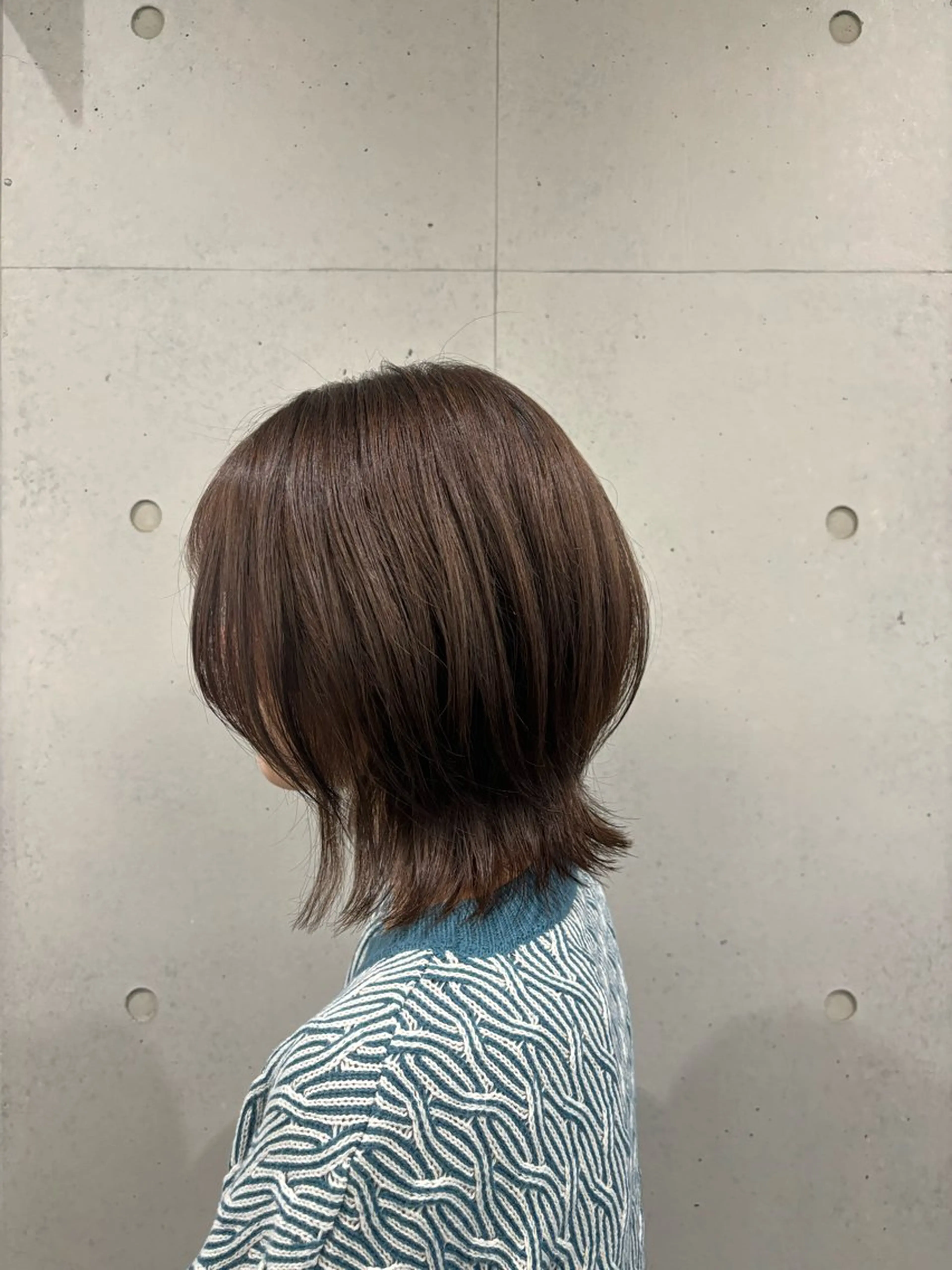 ミディアム カット カット/暖色カラー/ rikako🌻のヘアスタイル