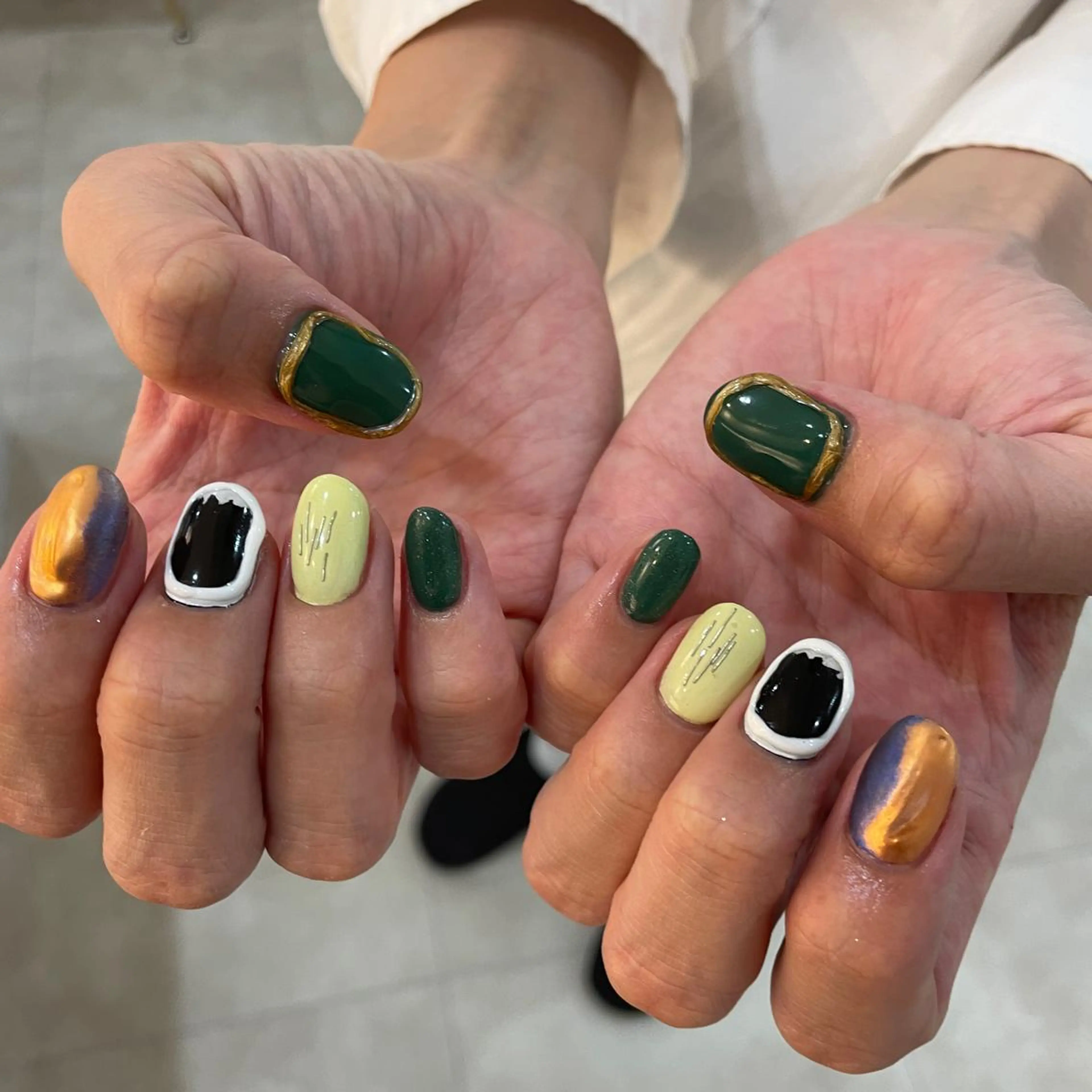 ネイル ハンドネイル フットネイル ゆびノさき茨木店 ニュアンス/アートのネイルデザイン