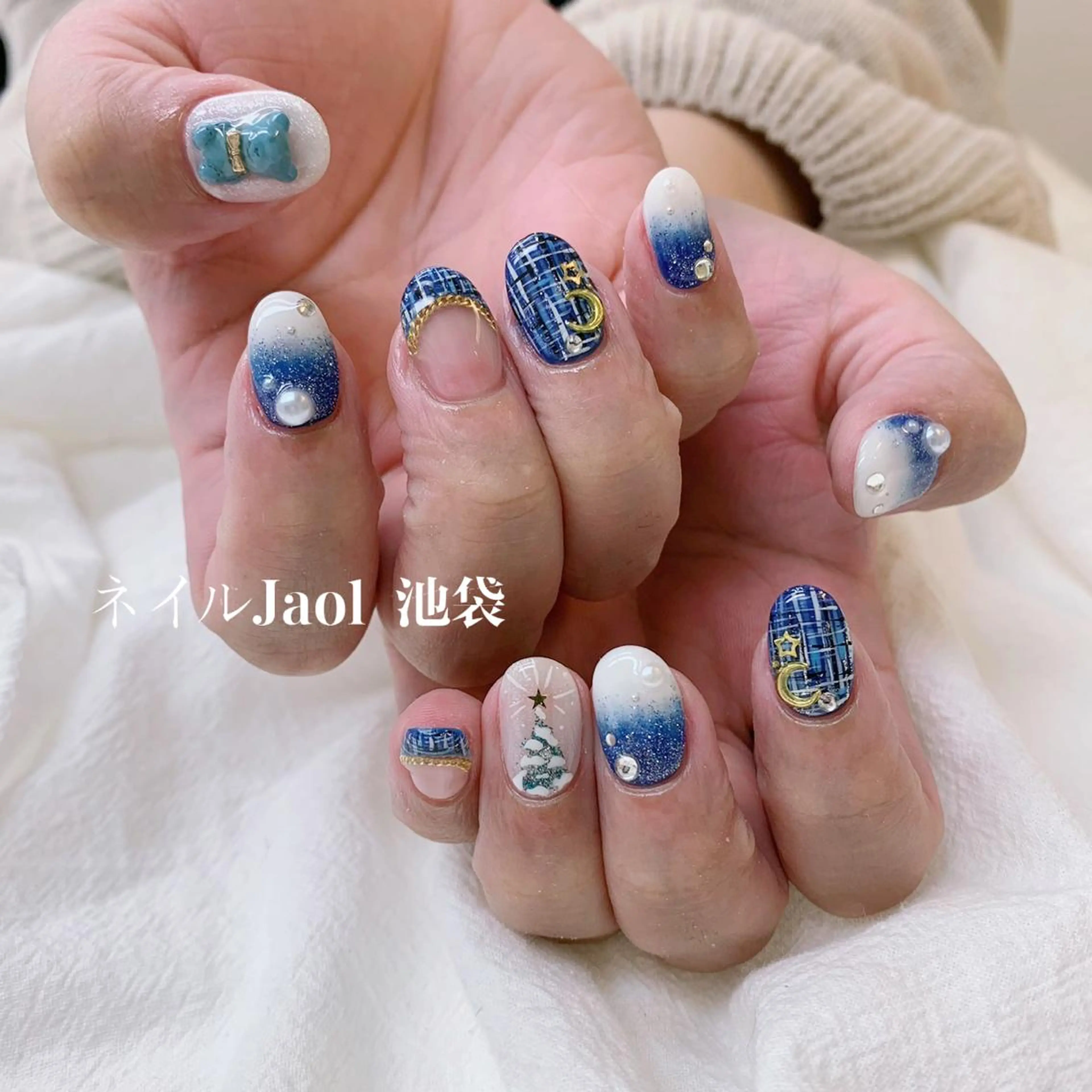 ショート クリスマス nail jaol池袋店所属・ネイルJaol 池袋のネイルデザイン
