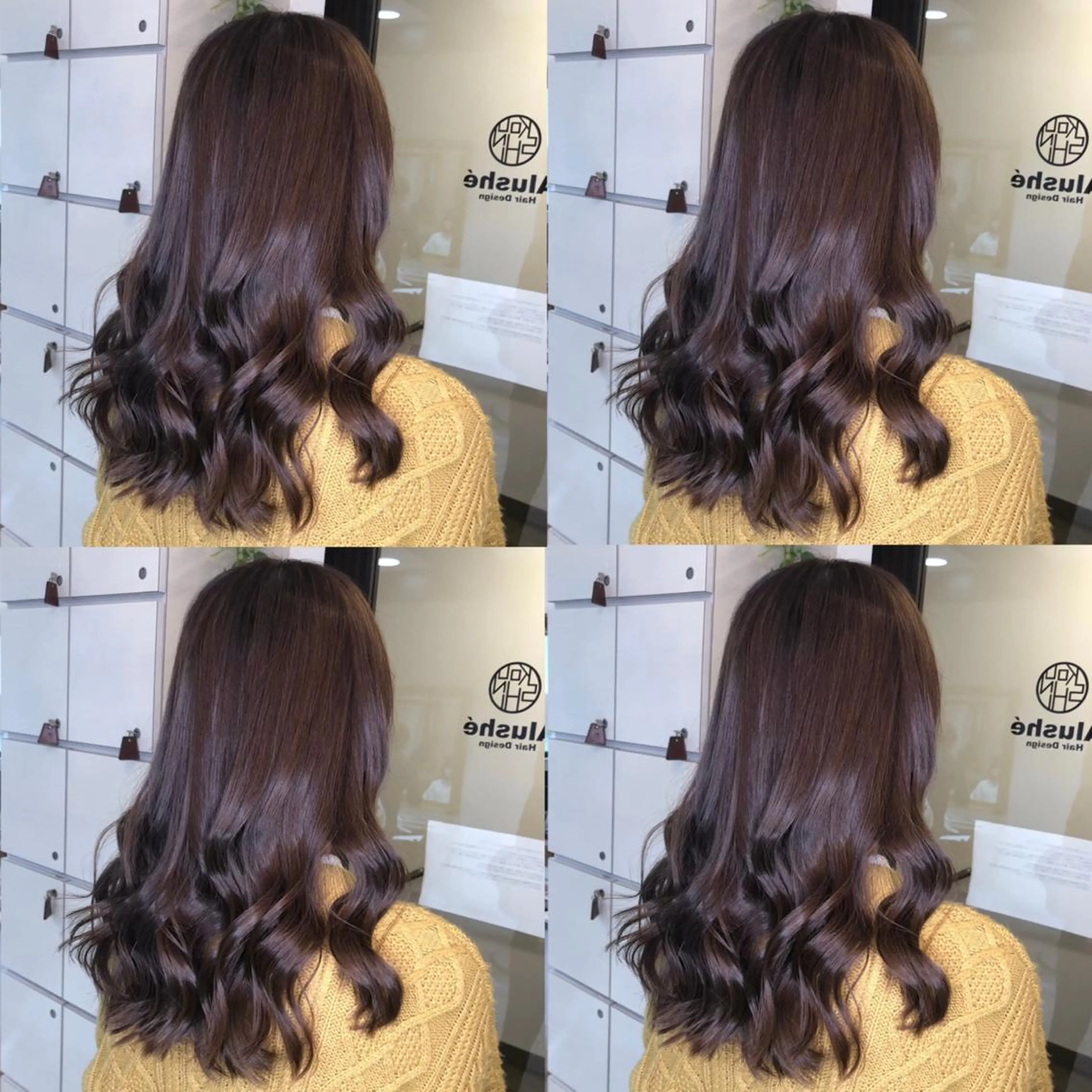 セミロング カラー ヘアアレンジ 🦋韓国ヘア 坂本 菜摘🦋のヘアスタイル