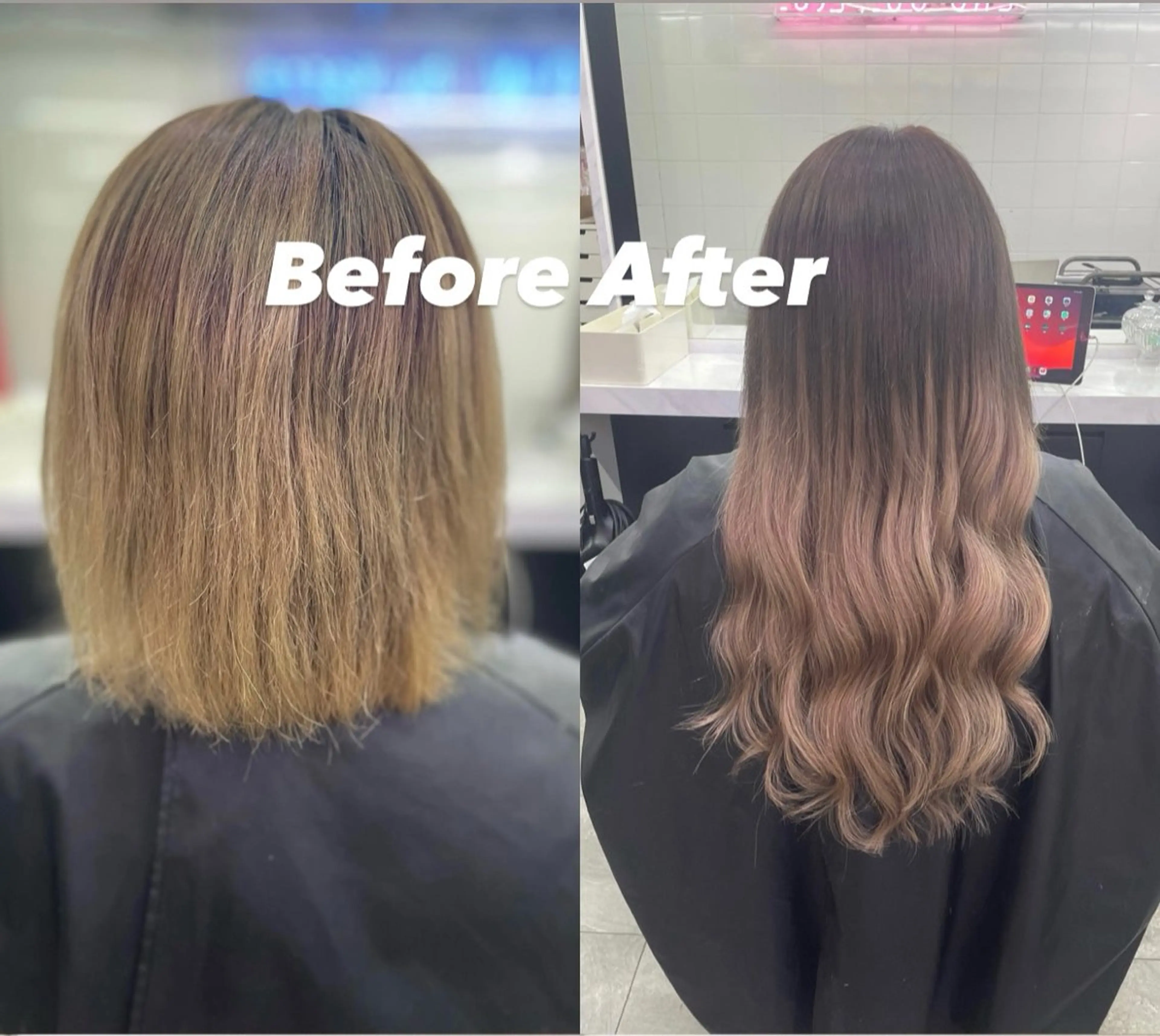 ロング ヘアカラー エクステ ハイトーンカラーエク ステ🌺RENA🌺のヘアスタイル