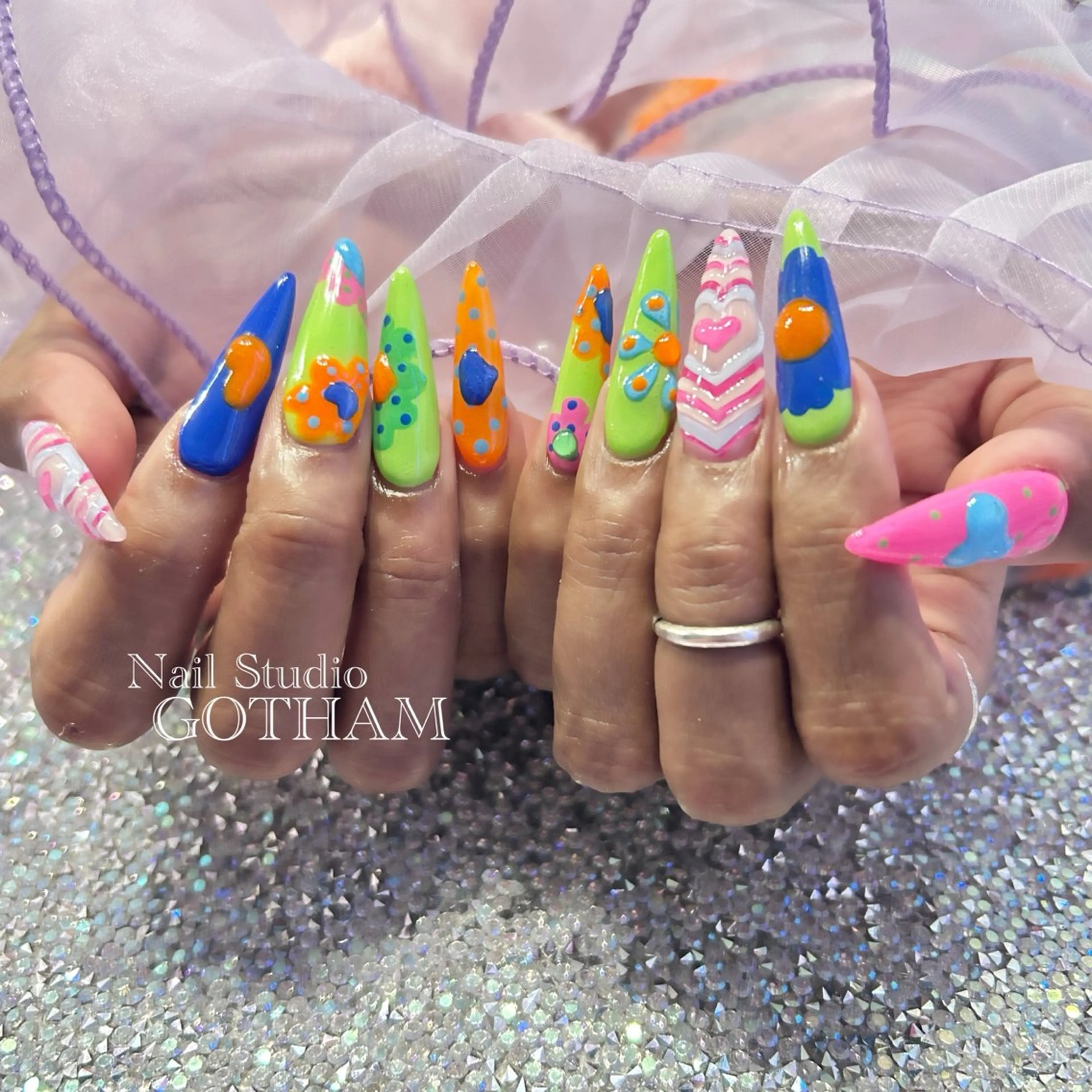 ネイル ハンドネイル Nail Studio GOTHAM所属・高円寺駅からすぐ🌈 ネイルGOTHAMのネイルデザイン