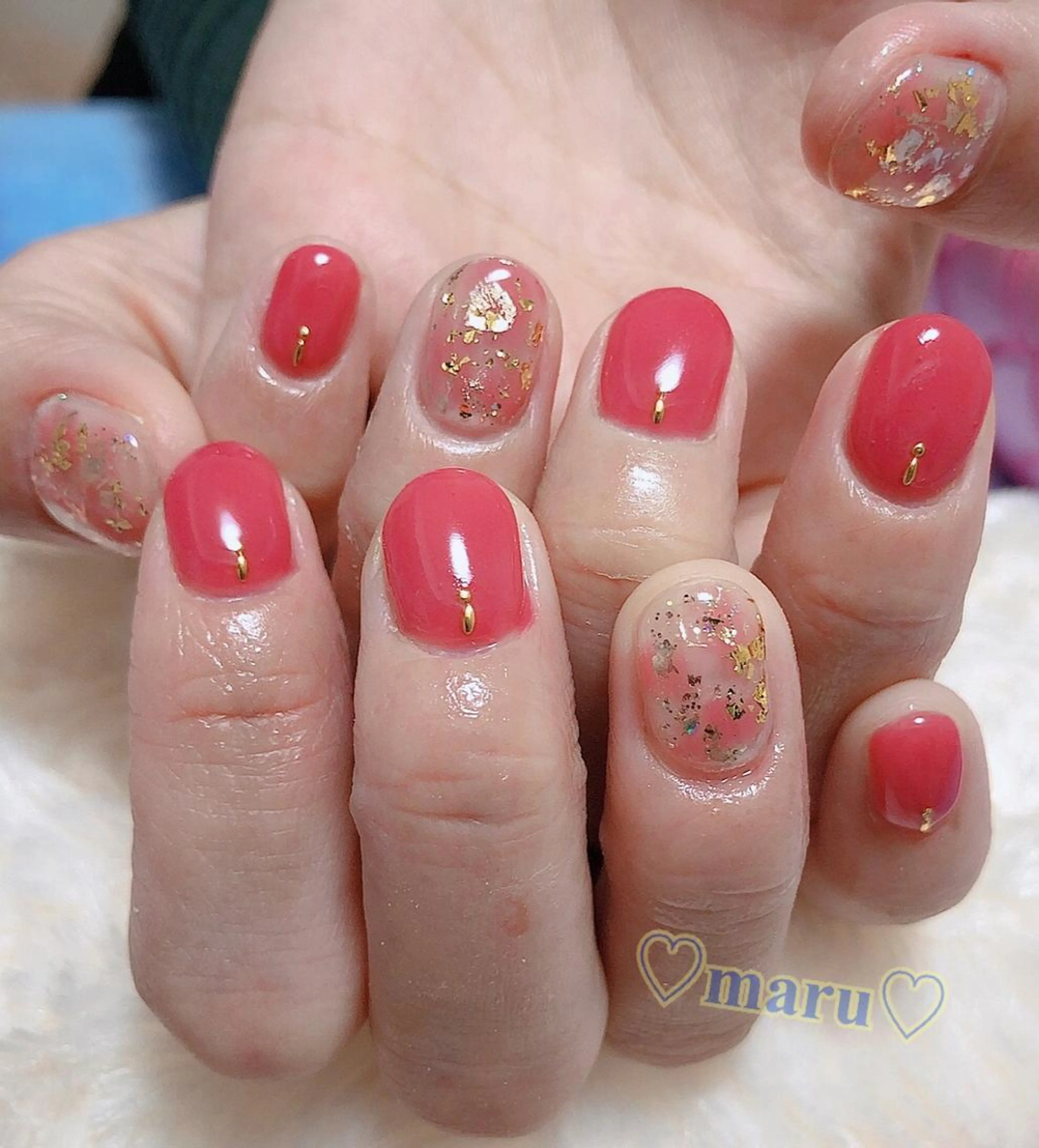 ネイル ハンドネイル フットネイル まるみ ♡のネイルデザイン